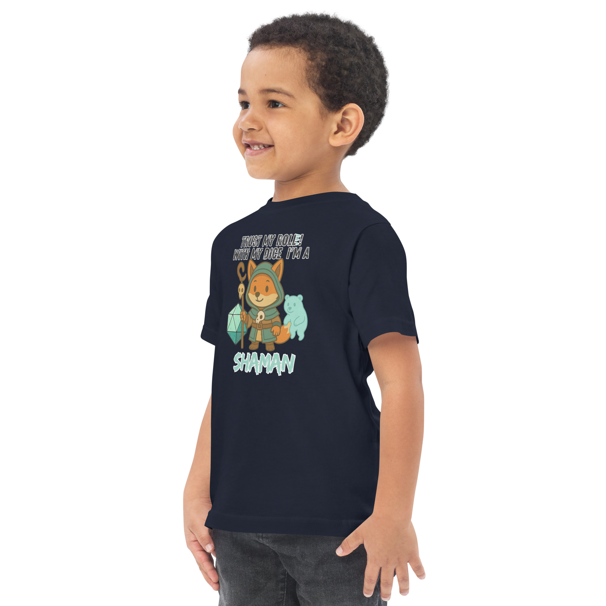 Dicefox Shaman – Trust my roll(e)! - Jersey-T-Shirt für Kleinkinder – Bild 8