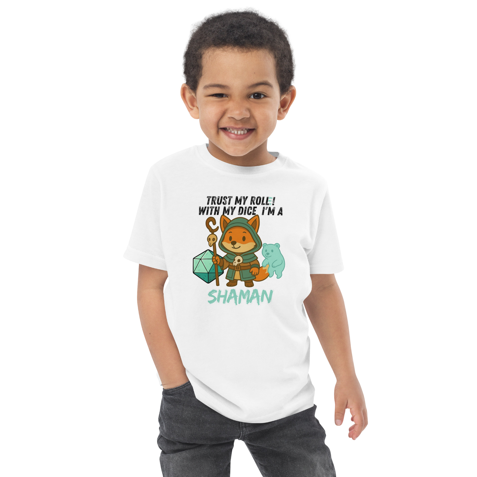 Dicefox Shaman – Trust my roll(e)! - Jersey-T-Shirt für Kleinkinder – Bild 29