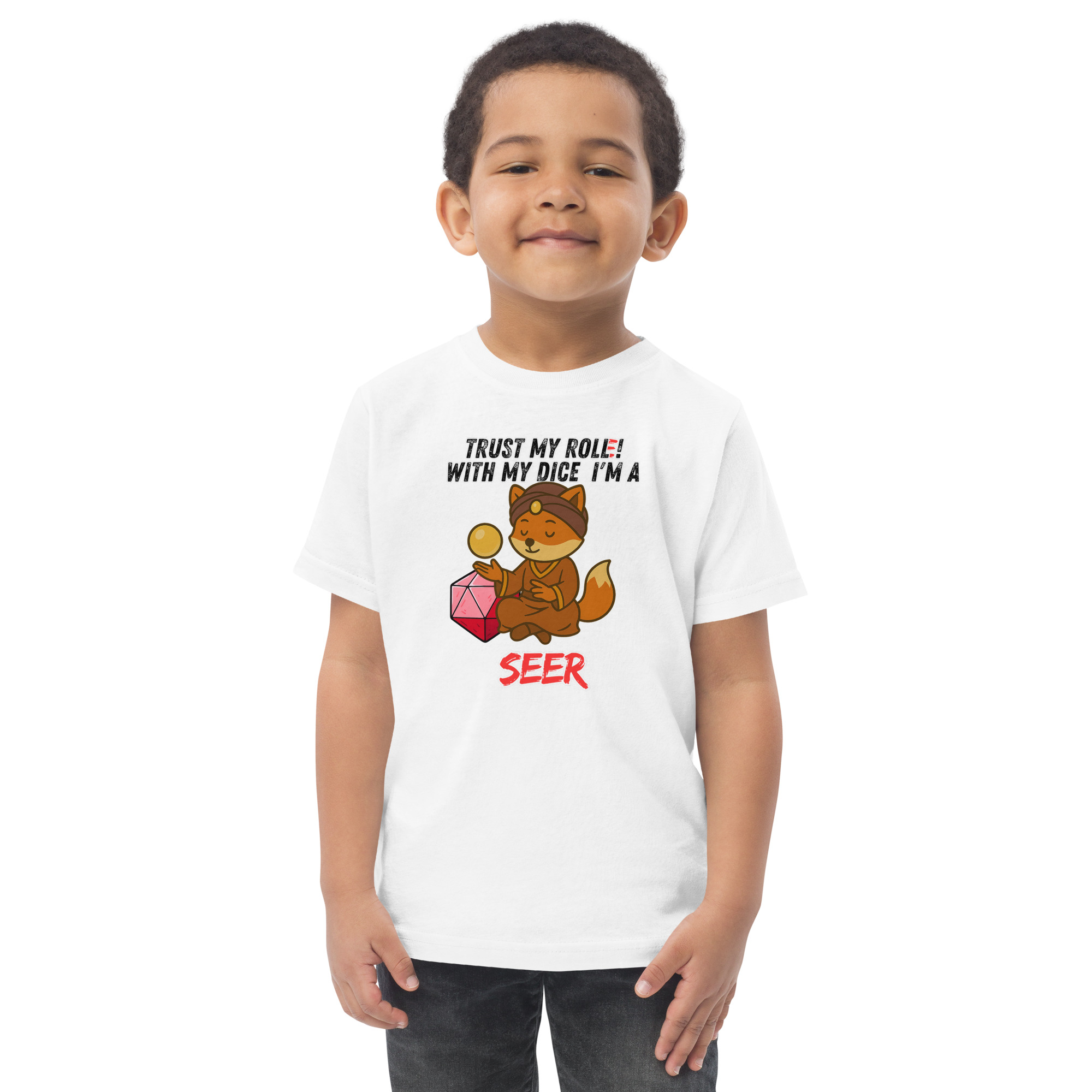 Dicefox Seer – Trust my roll(e)! - Jersey-T-Shirt für Kleinkinder – Bild 26