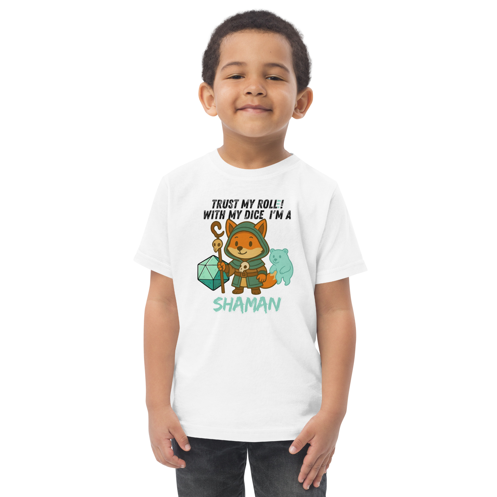 Dicefox Shaman – Trust my roll(e)! - Jersey-T-Shirt für Kleinkinder – Bild 26