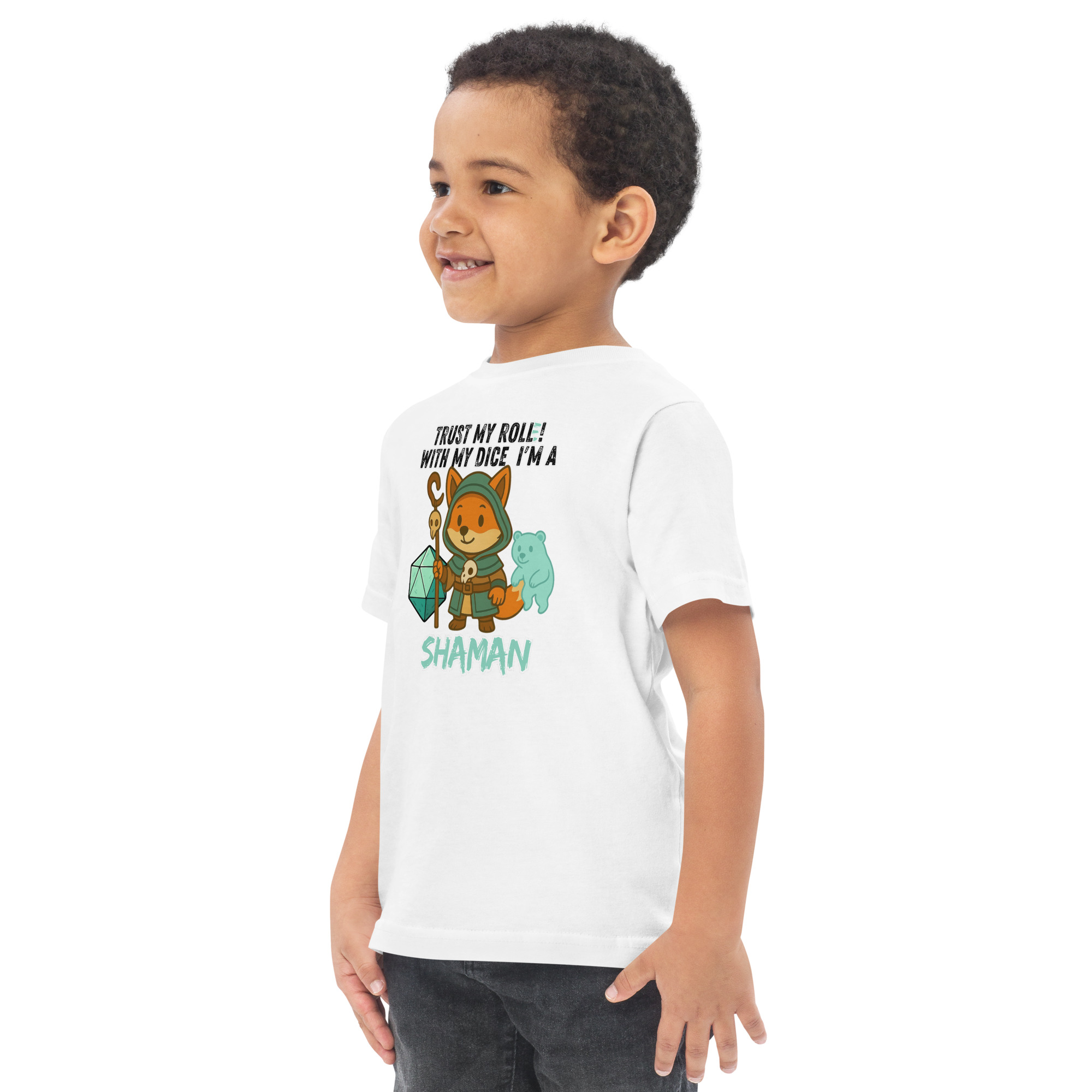 Dicefox Shaman – Trust my roll(e)! - Jersey-T-Shirt für Kleinkinder – Bild 28
