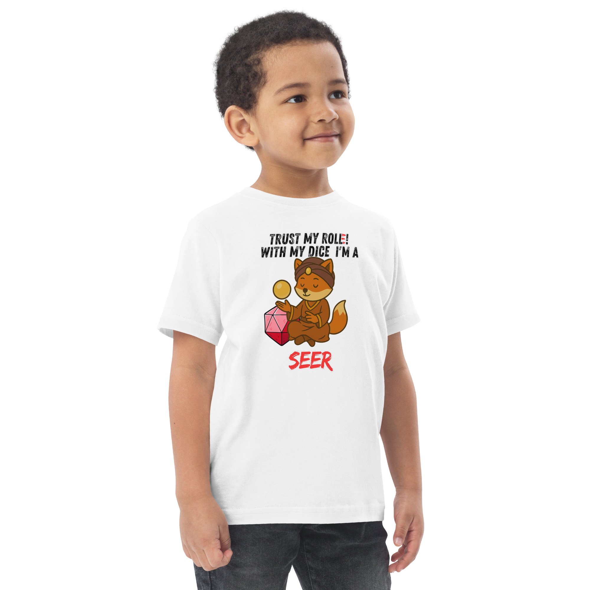 Dicefox Seer – Trust my roll(e)! - Jersey-T-Shirt für Kleinkinder – Bild 27