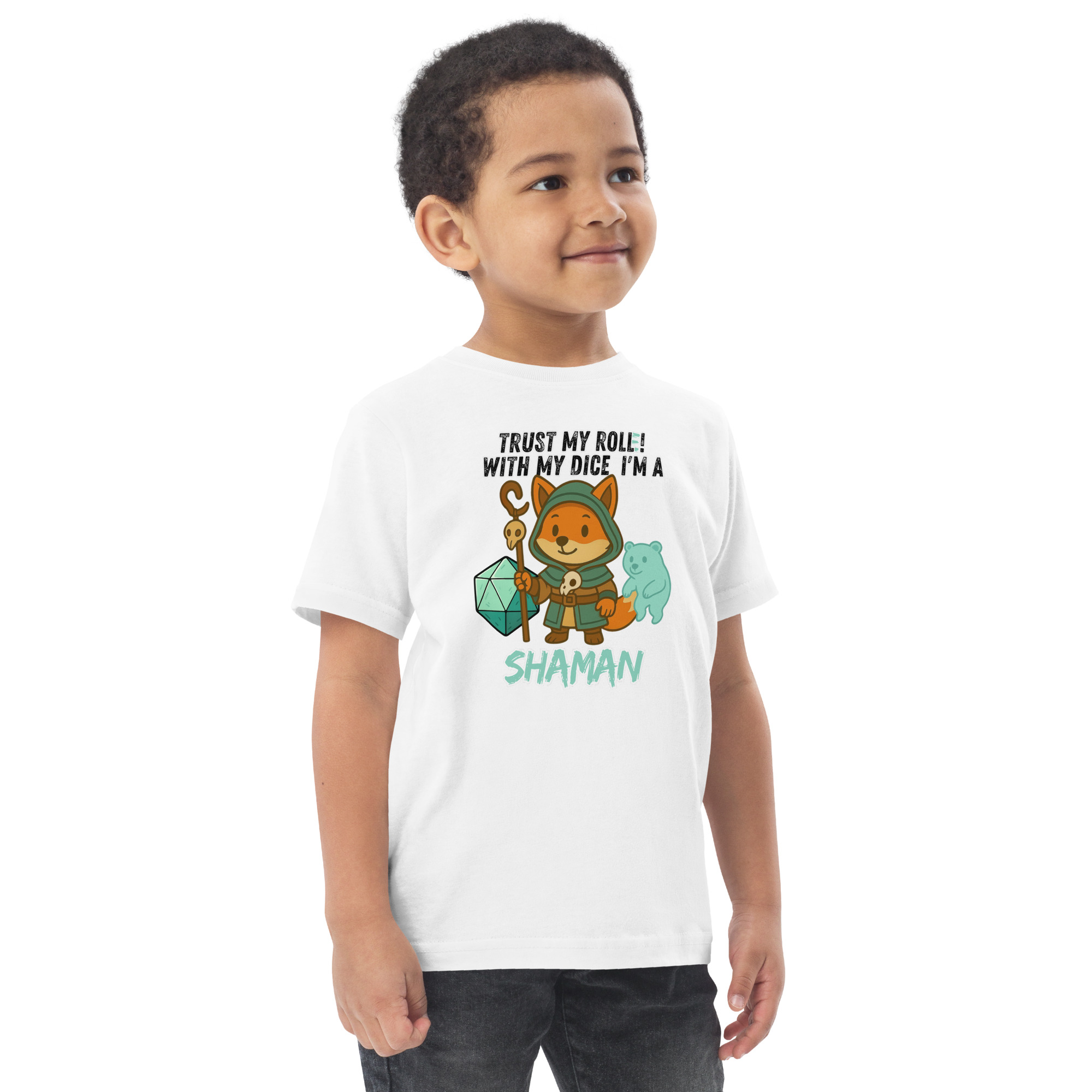 Dicefox Shaman – Trust my roll(e)! - Jersey-T-Shirt für Kleinkinder – Bild 27
