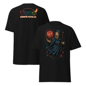 Arcane Dice Mage – Fantasy Edition - Klassisches Unisex T-Shirt mit Werbung