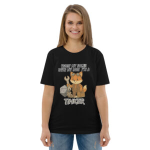 Dicefox Tinker – Trust my roll(e)! - DTG-Unisex-Bio-Baumwoll-T-Shirt