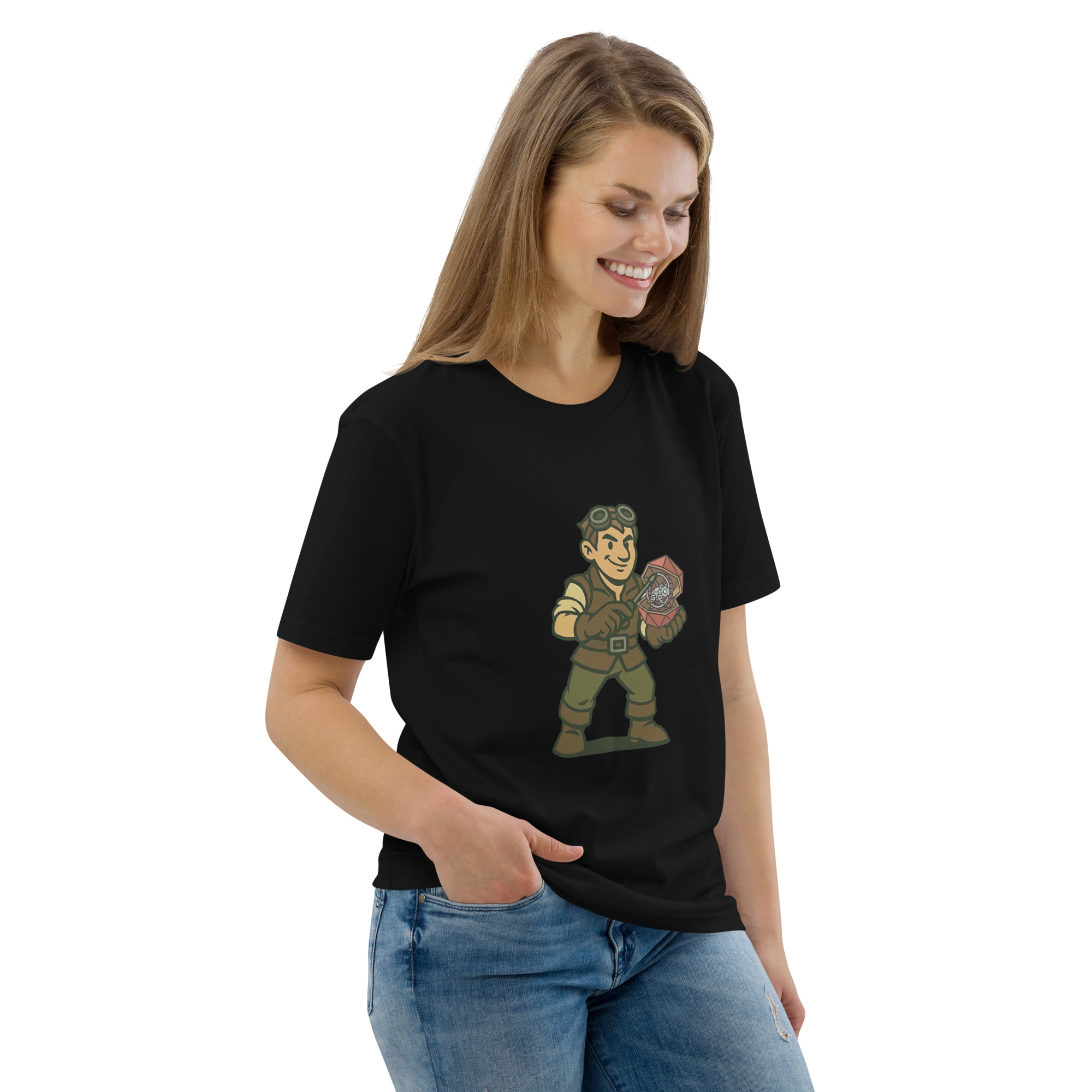 Artificer – Gear & Dice Edition - DTG-Unisex-Bio-Baumwoll-T-Shirt – Bild 5