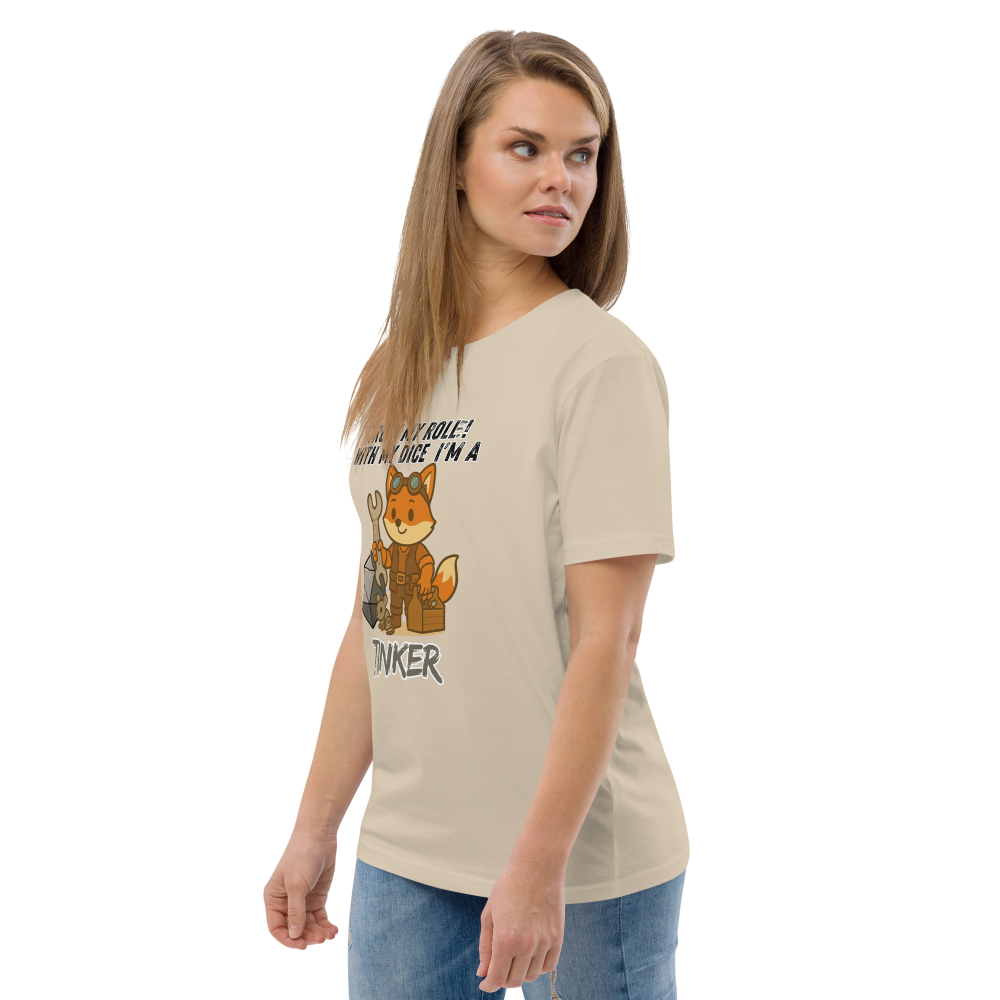 Dicefox Tinker – Trust my roll(e)! - DTG-Unisex-Bio-Baumwoll-T-Shirt – Bild 74