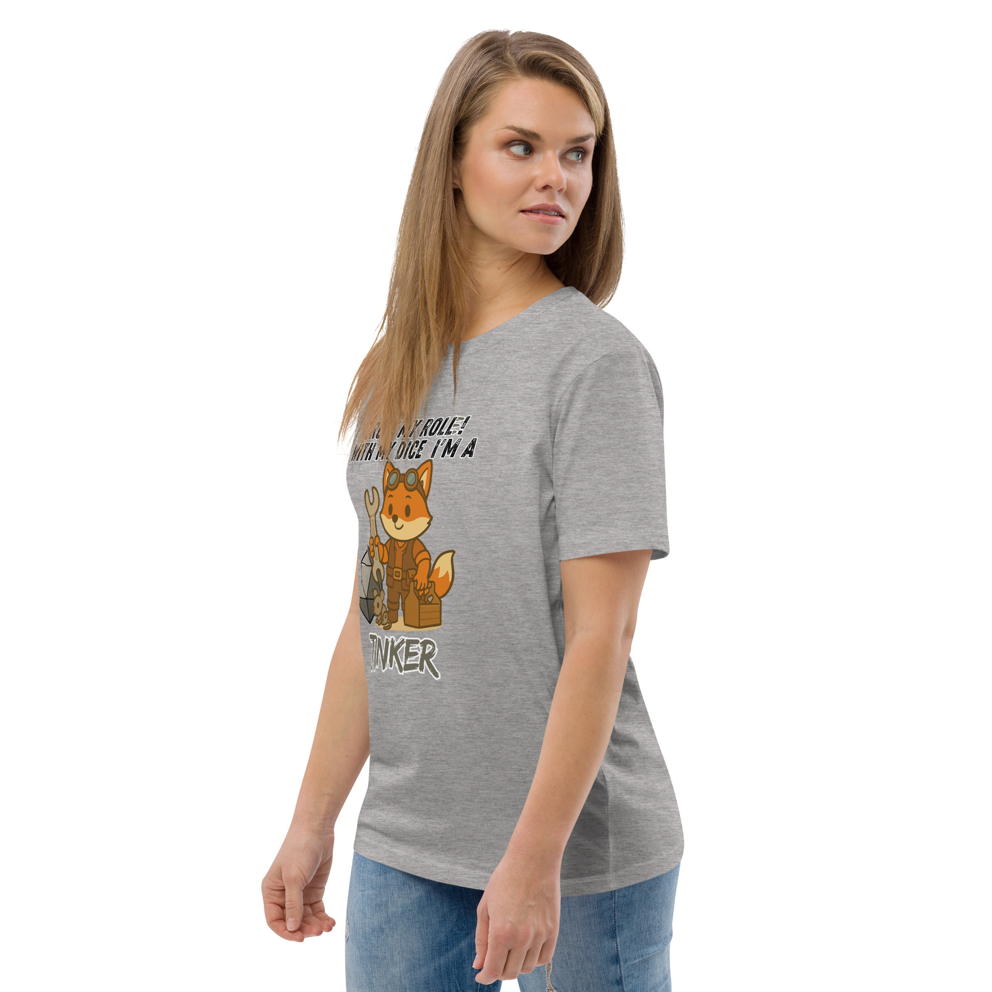 Dicefox Tinker – Trust my roll(e)! - DTG-Unisex-Bio-Baumwoll-T-Shirt – Bild 67