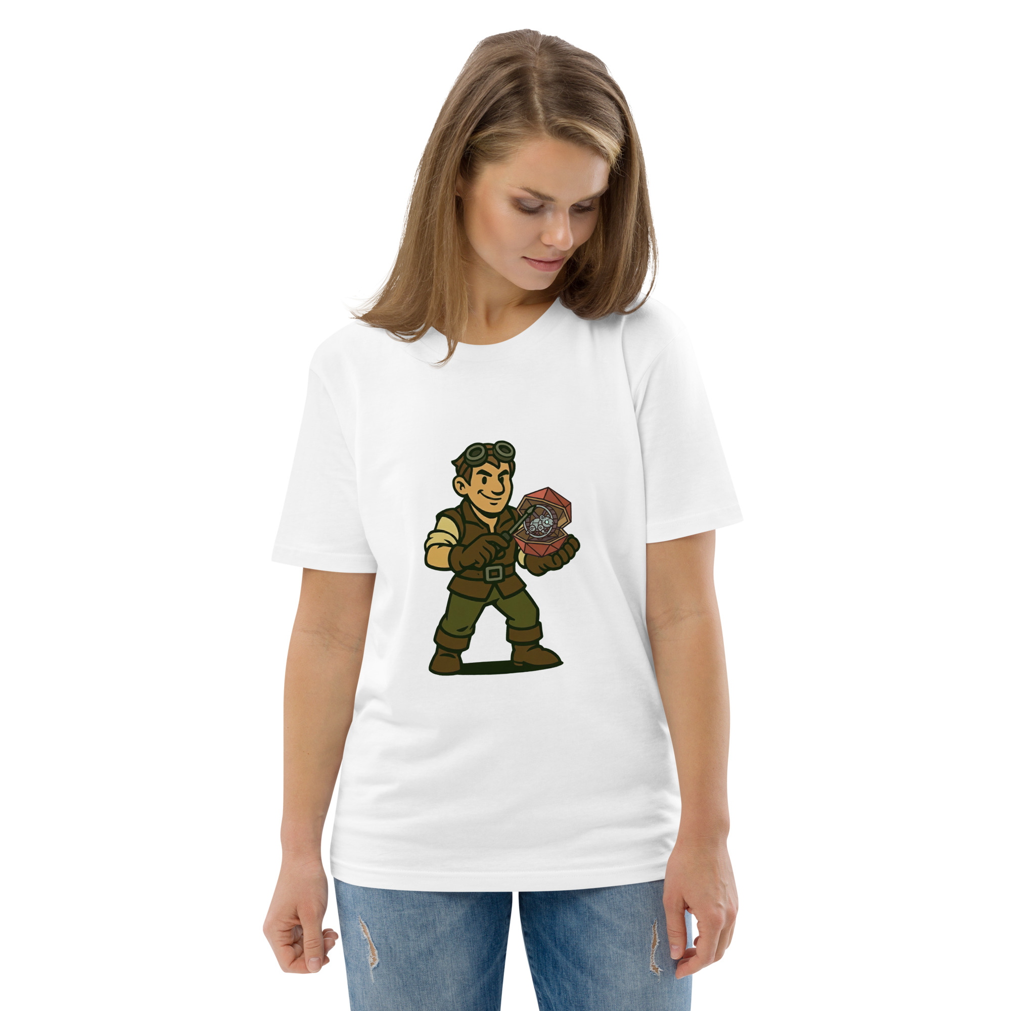 Artificer – Gear & Dice Edition - DTG-Unisex-Bio-Baumwoll-T-Shirt – Bild 100