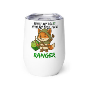 Dicefox Ranger – Trust my roll(e)! - Weinbecher 355 ml (12 oz)