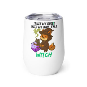 Dicefox Witch – Trust my roll(e)! - Weinbecher 355 ml (12 oz)
