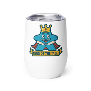 King of the Table – Royal Meeple Edition - Weinbecher 355 ml (12 oz)