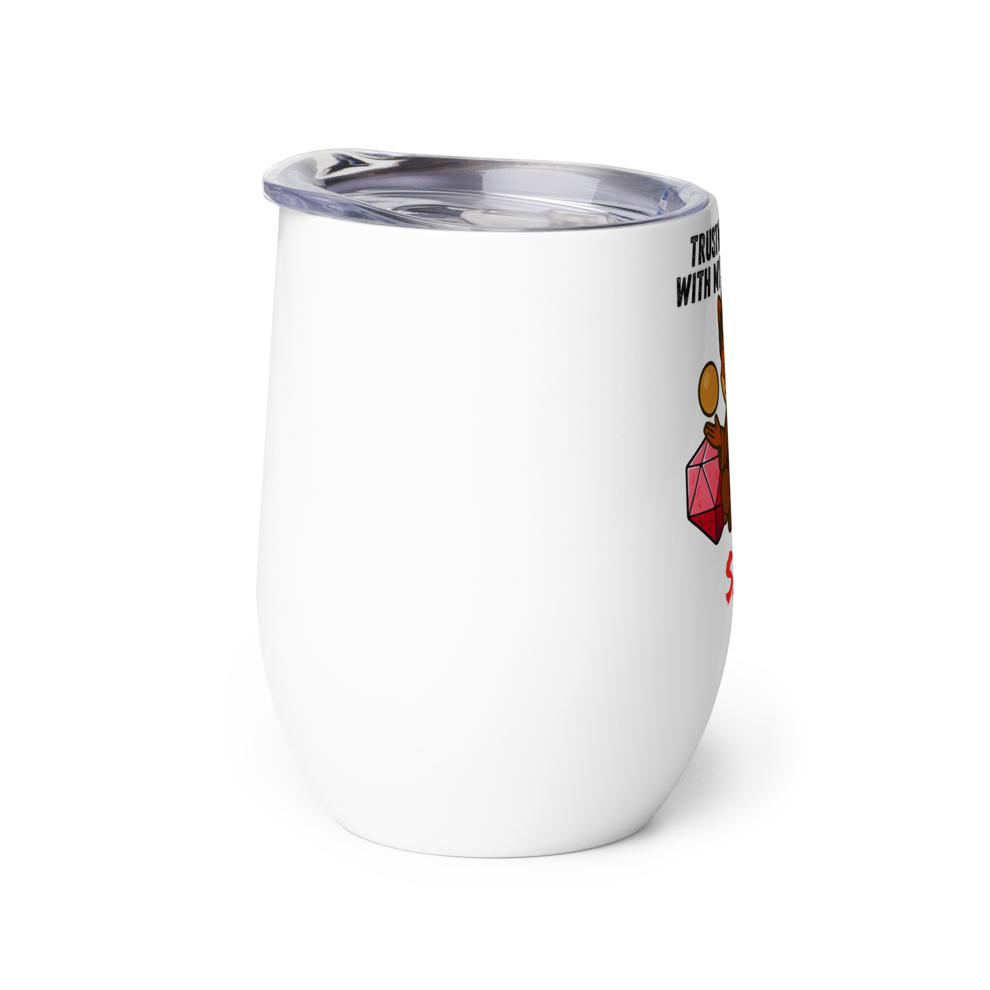 Dicefox Seer – Trust my roll(e)! - Weinbecher 355 ml (12 oz) – Bild 3