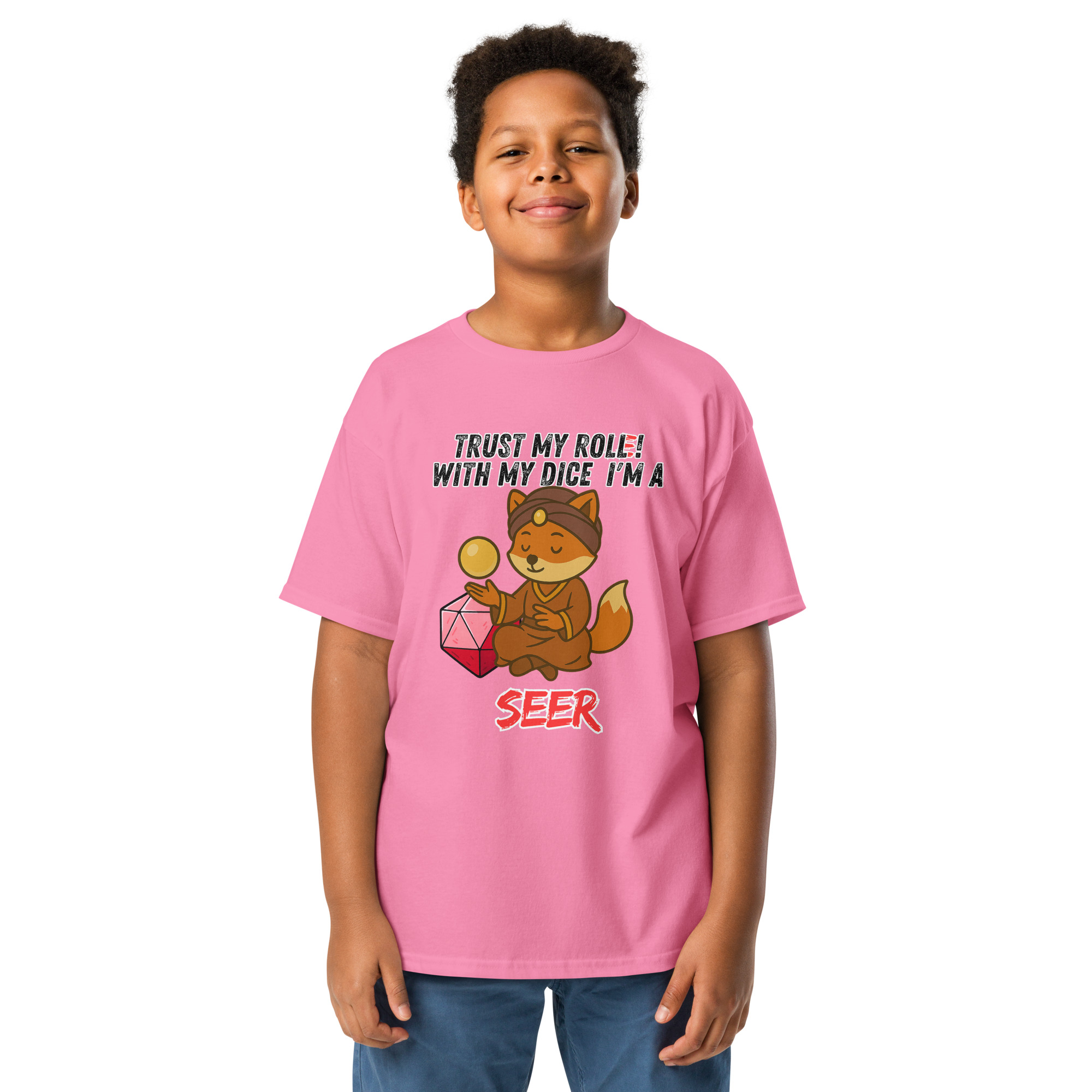 Dicefox Seer – Trust my roll(e)! - Klassisches T-Shirt für Jugendliche – Bild 14