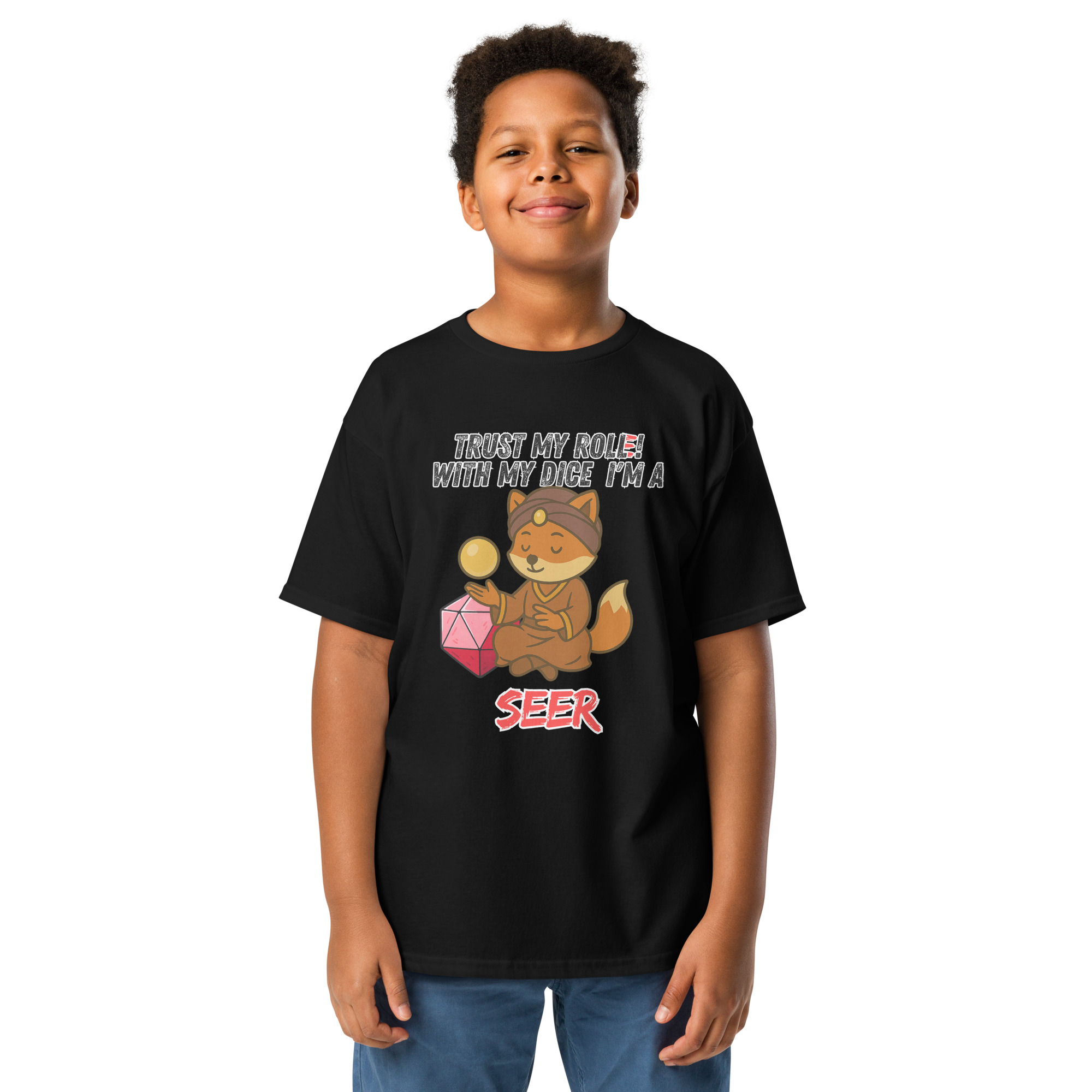 Dicefox Seer – Trust my roll(e)! - Klassisches T-Shirt für Jugendliche