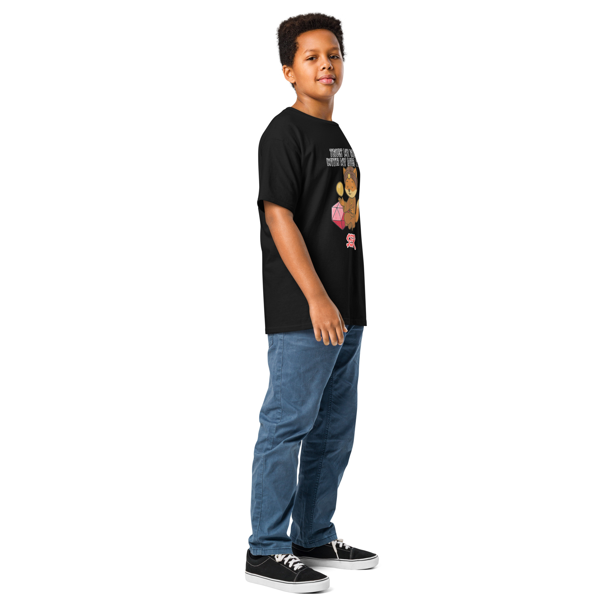 Dicefox Seer – Trust my roll(e)! - Klassisches T-Shirt für Jugendliche – Bild 5
