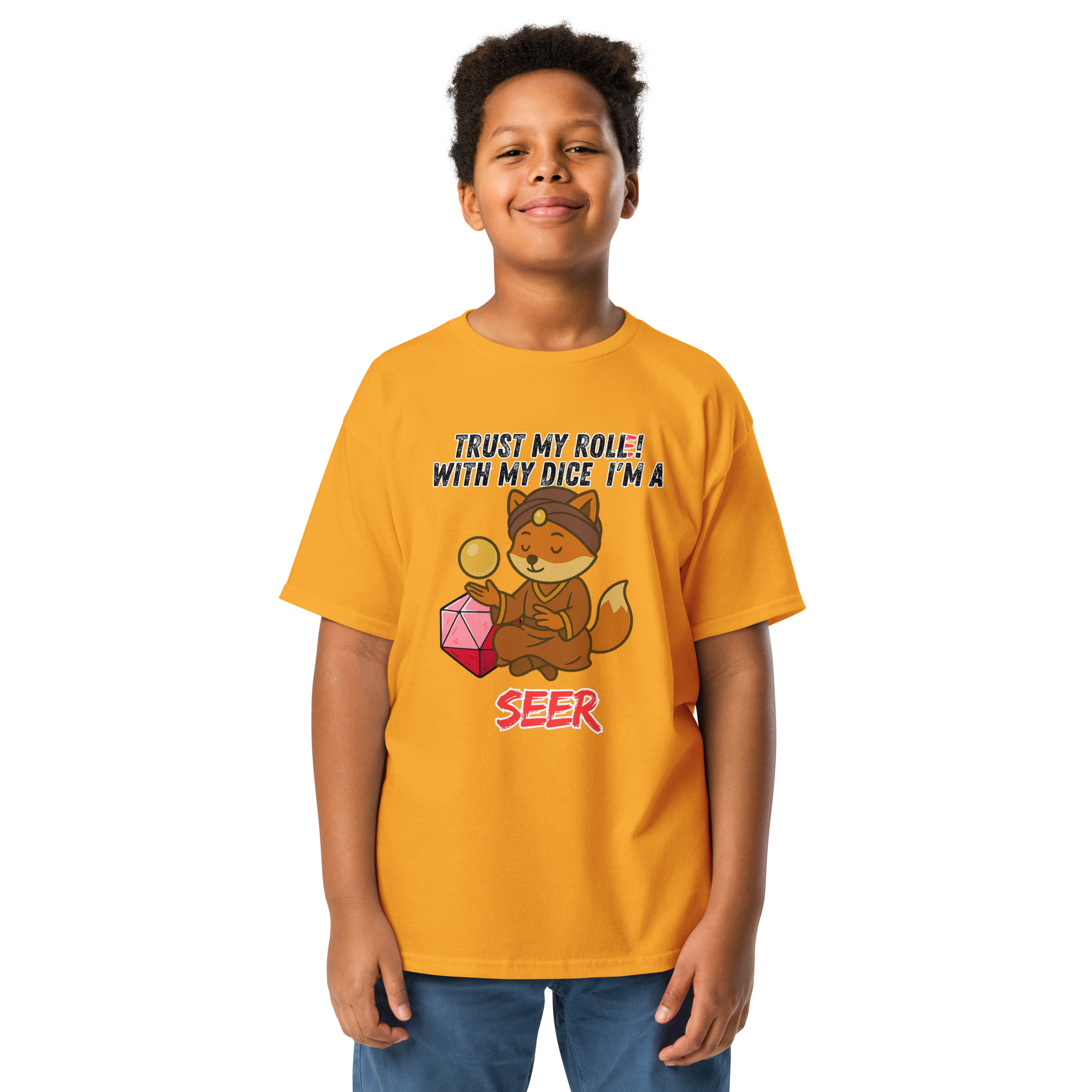 Dicefox Seer – Trust my roll(e)! - Klassisches T-Shirt für Jugendliche – Bild 16