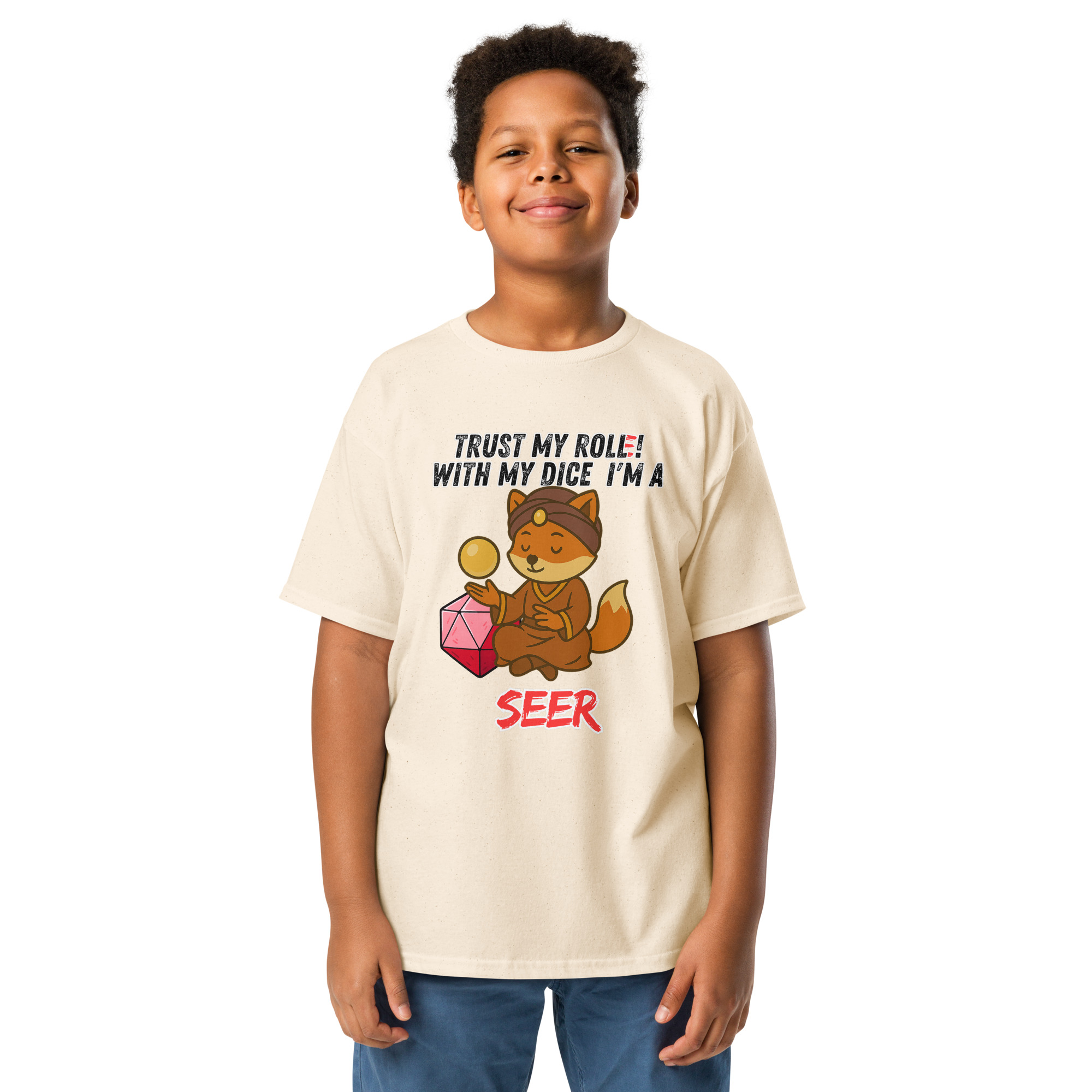 Dicefox Seer – Trust my roll(e)! - Klassisches T-Shirt für Jugendliche – Bild 20