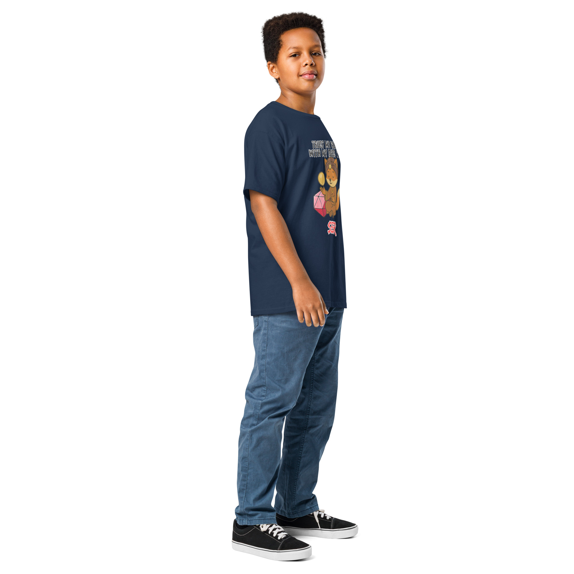 Dicefox Seer – Trust my roll(e)! - Klassisches T-Shirt für Jugendliche – Bild 7