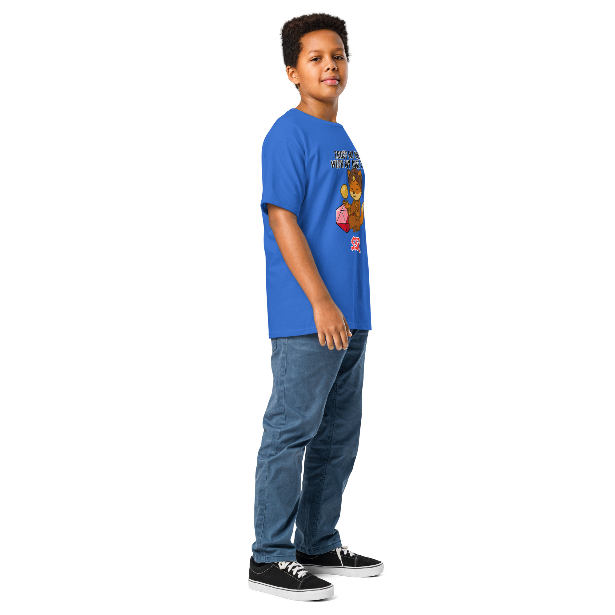 Dicefox Seer – Trust my roll(e)! - Klassisches T-Shirt für Jugendliche – Bild 11