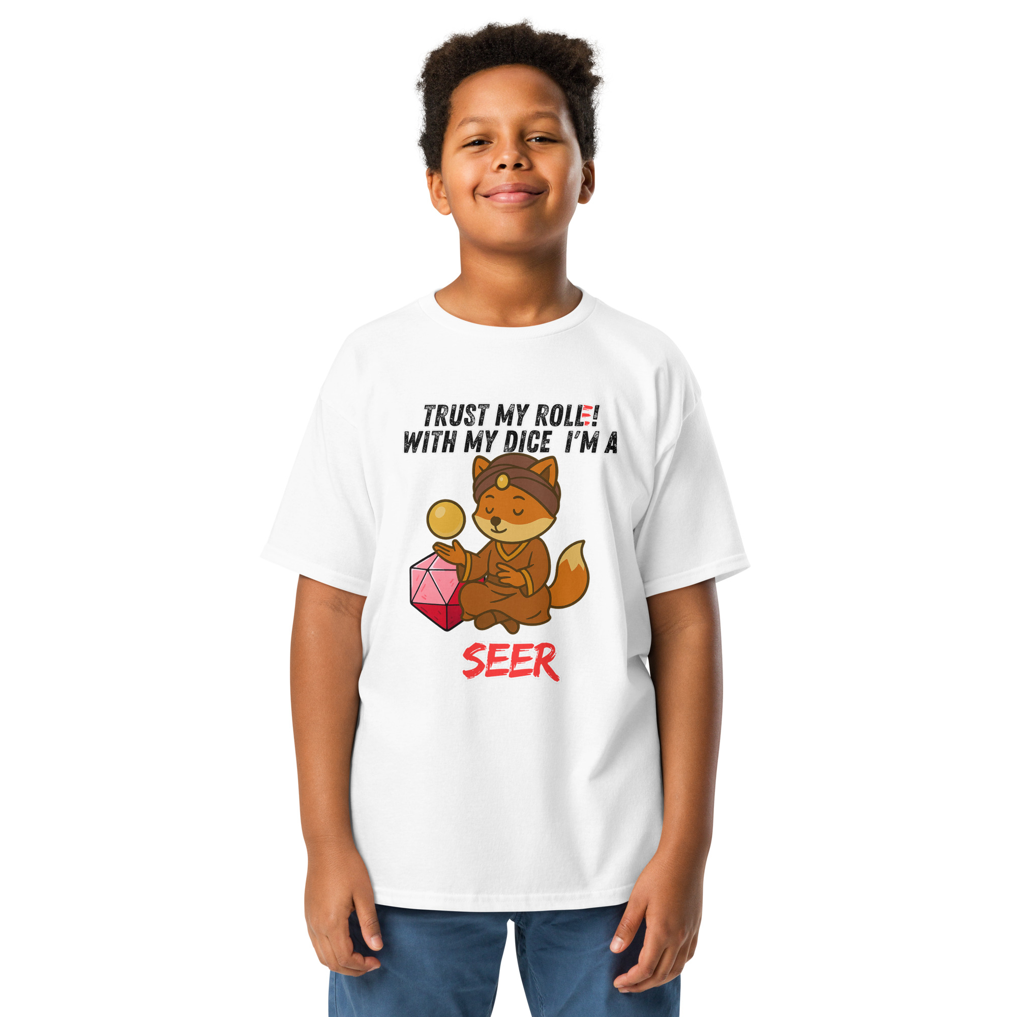 Dicefox Seer – Trust my roll(e)! - Klassisches T-Shirt für Jugendliche – Bild 22