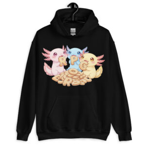 Axolotl RPG-Cookie Party - DTF-Unisex-Kapuzenpullover