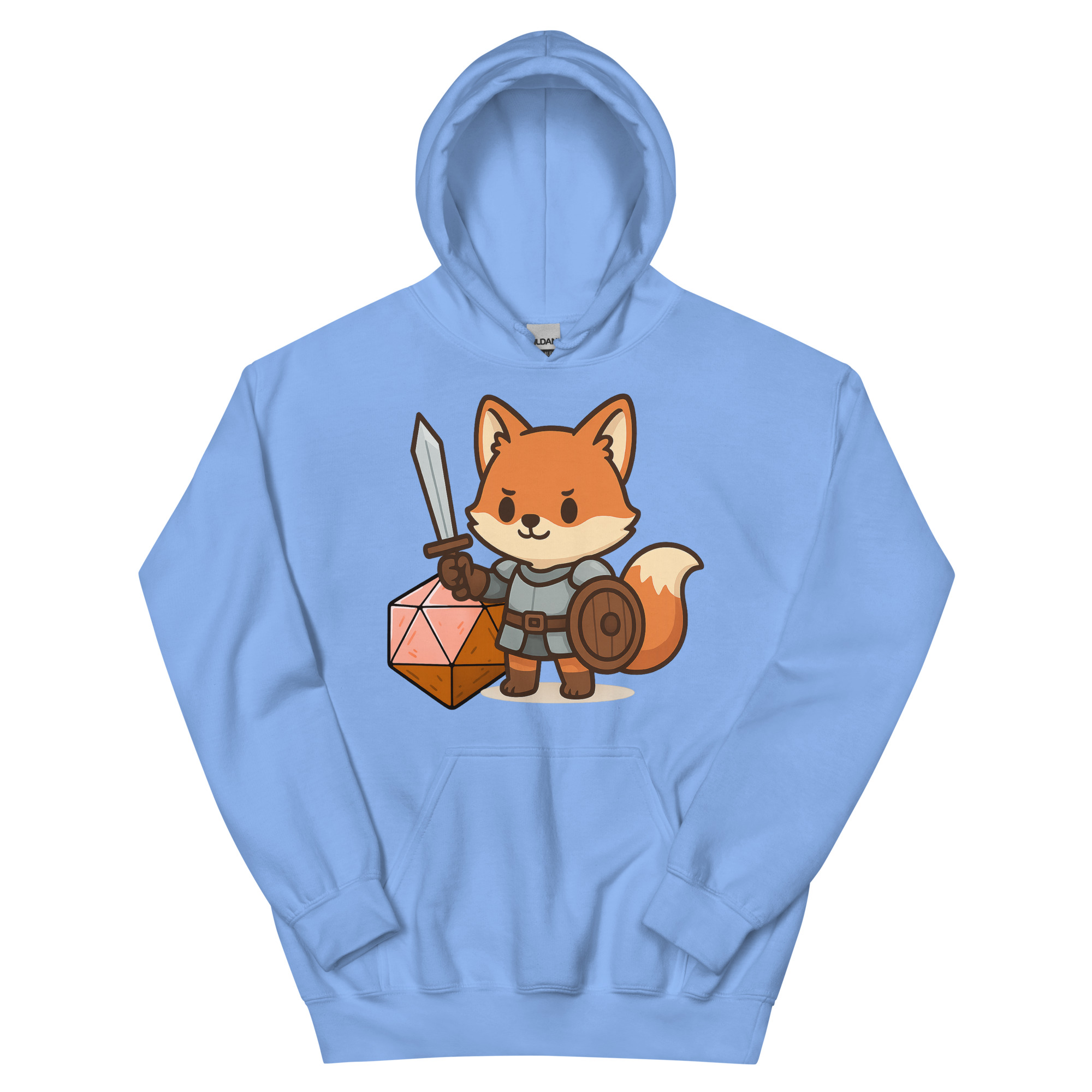 Würfelfuchs-Krieger - DTF-Unisex-Kapuzenpullover – Bild 19