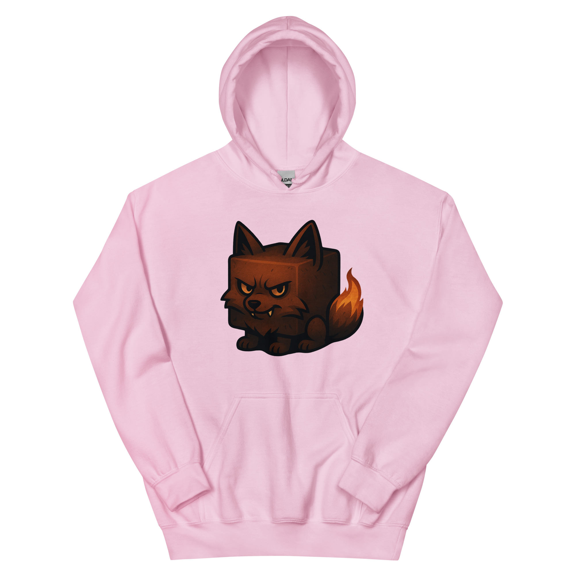 Dicemals Würfelfuchs – Düstere Würfelform in Tiergestalt - DTF-Unisex-Kapuzenpullover – Bild 21