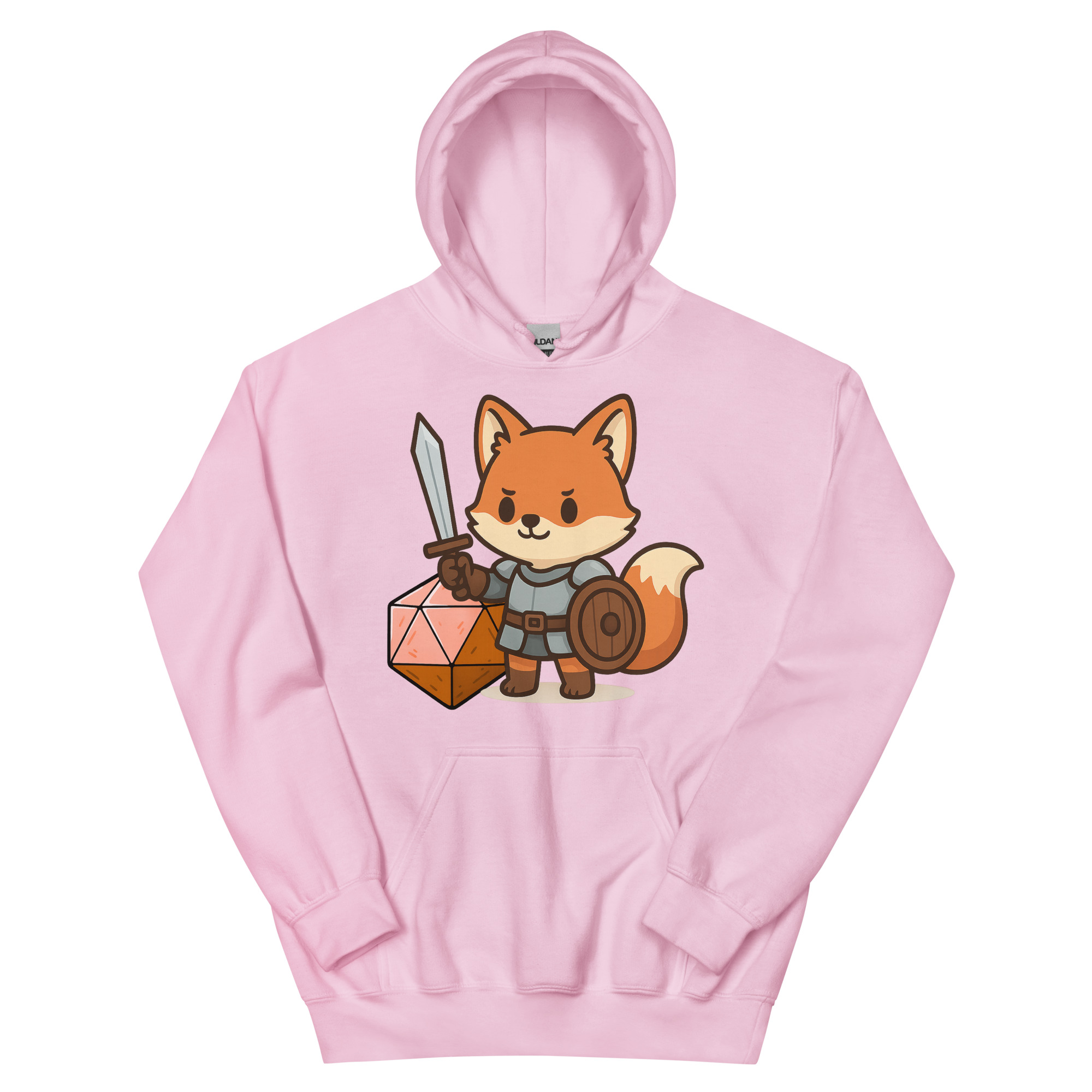 Würfelfuchs-Krieger - DTF-Unisex-Kapuzenpullover – Bild 21
