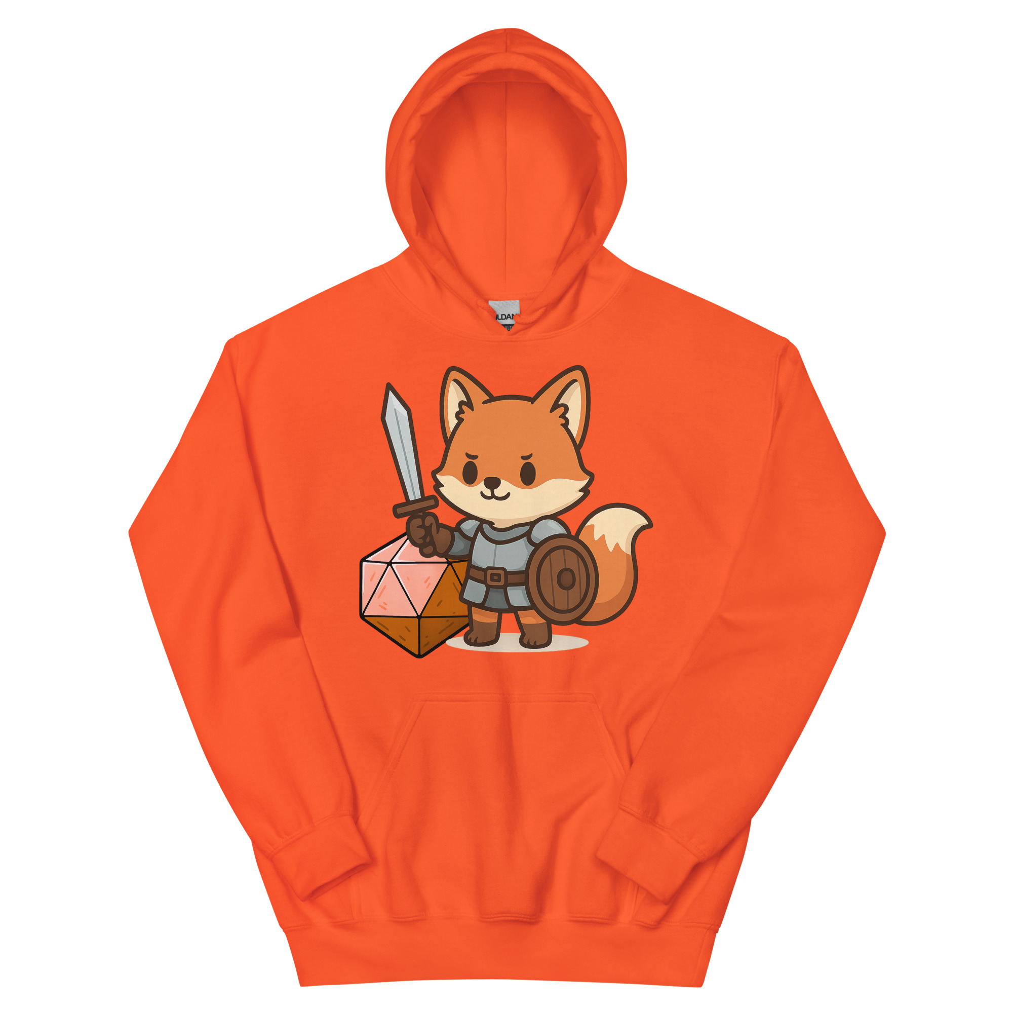 Würfelfuchs-Krieger - DTF-Unisex-Kapuzenpullover – Bild 13