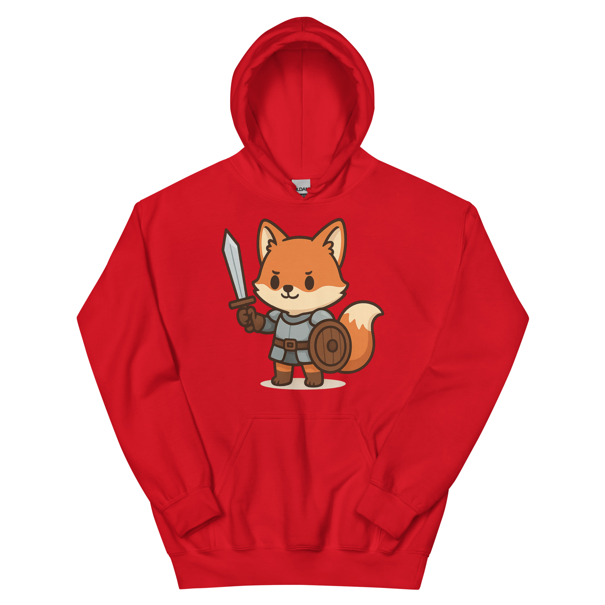Fuchs-Krieger - DTF-Unisex-Kapuzenpullover – Bild 7