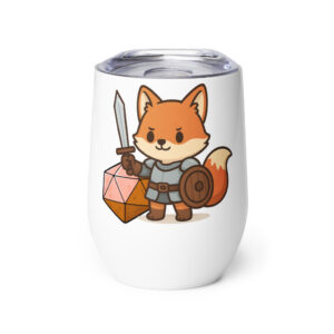 Würfelfuchs-Krieger - Weinbecher 355 ml (12 oz)