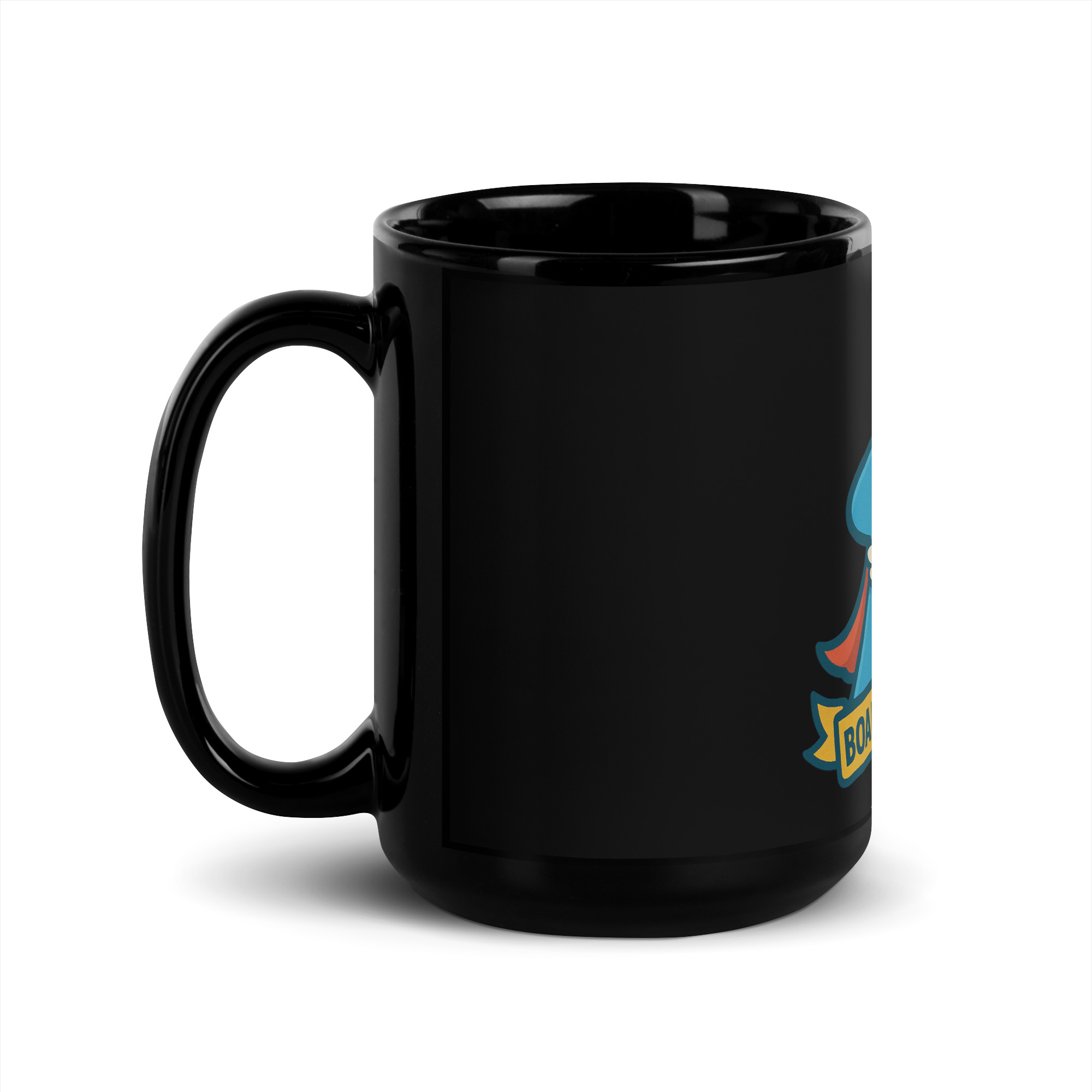 Board Game Queen – Royal Meeple Edition - Schwarze glänzende Tasse 325ml (11oz) | 444ml (15oz) – Bild 5