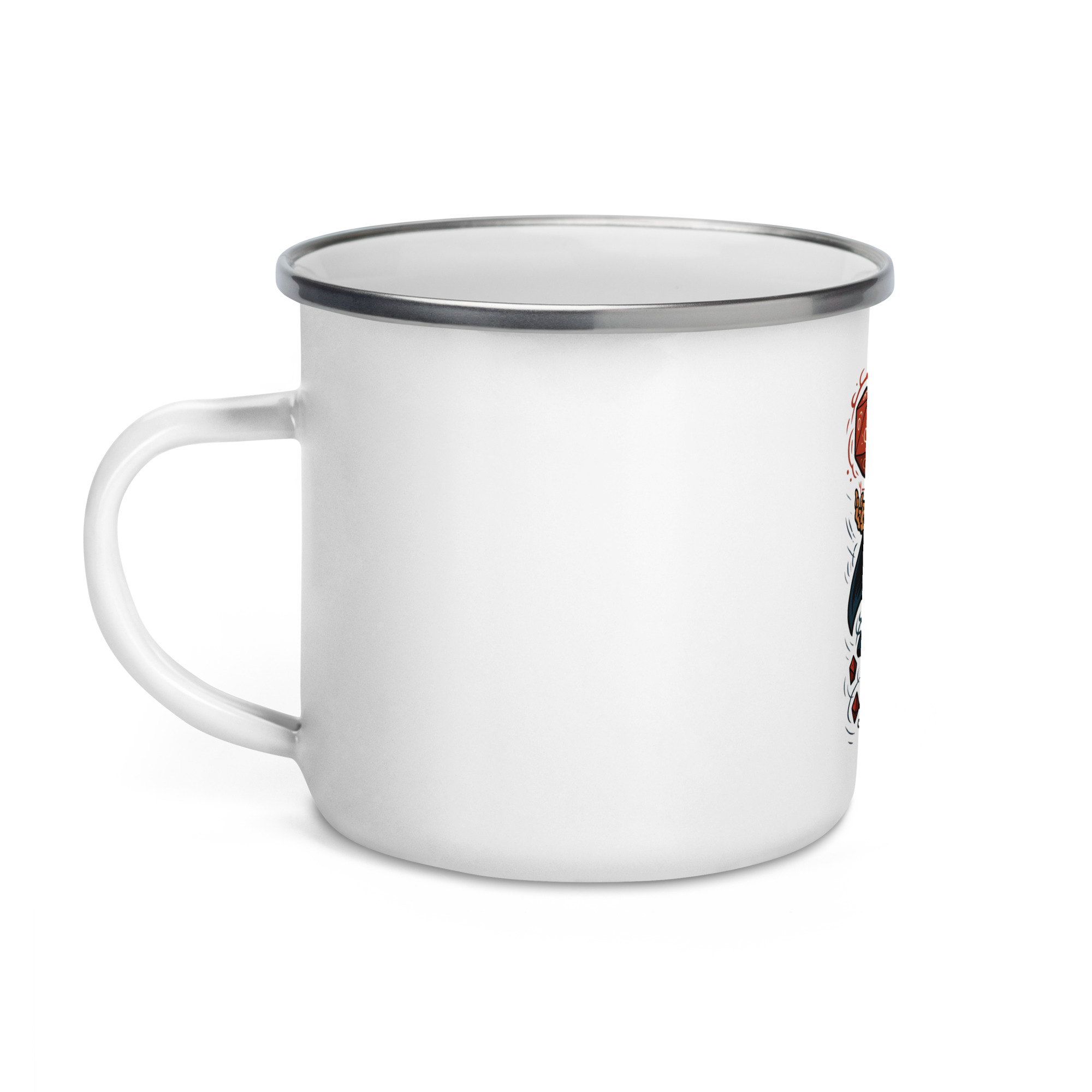 Arcane Dice Mage - Emailletasse | 355 ml (12 oz) – Bild 3