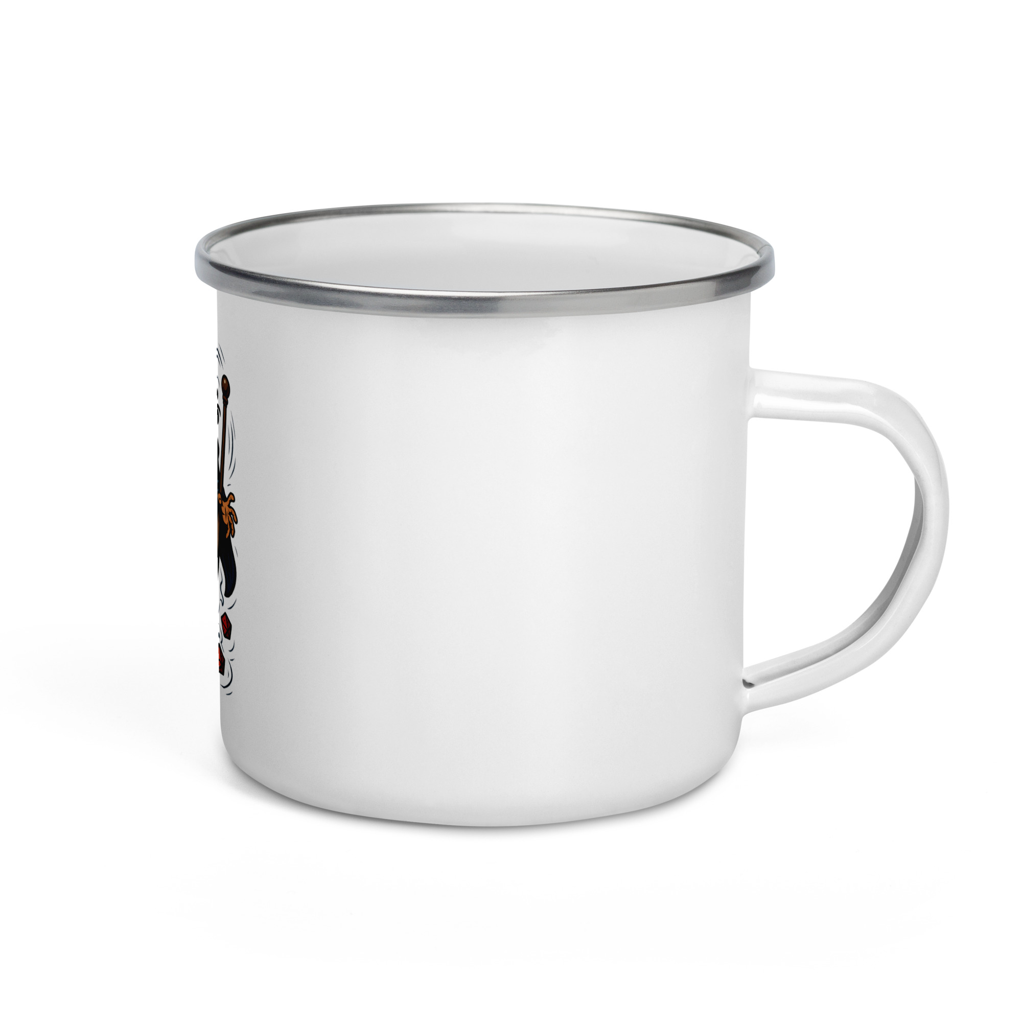 Arcane Dice Mage - Emailletasse | 355 ml (12 oz) – Bild 2