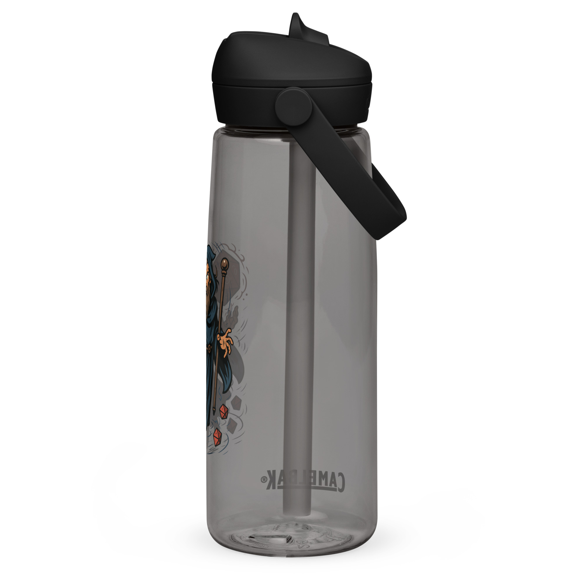 Arcane Dice Mage - Wasserflasche mit umklappbarem Trinkhalm 739ml (25oz) – Bild 11