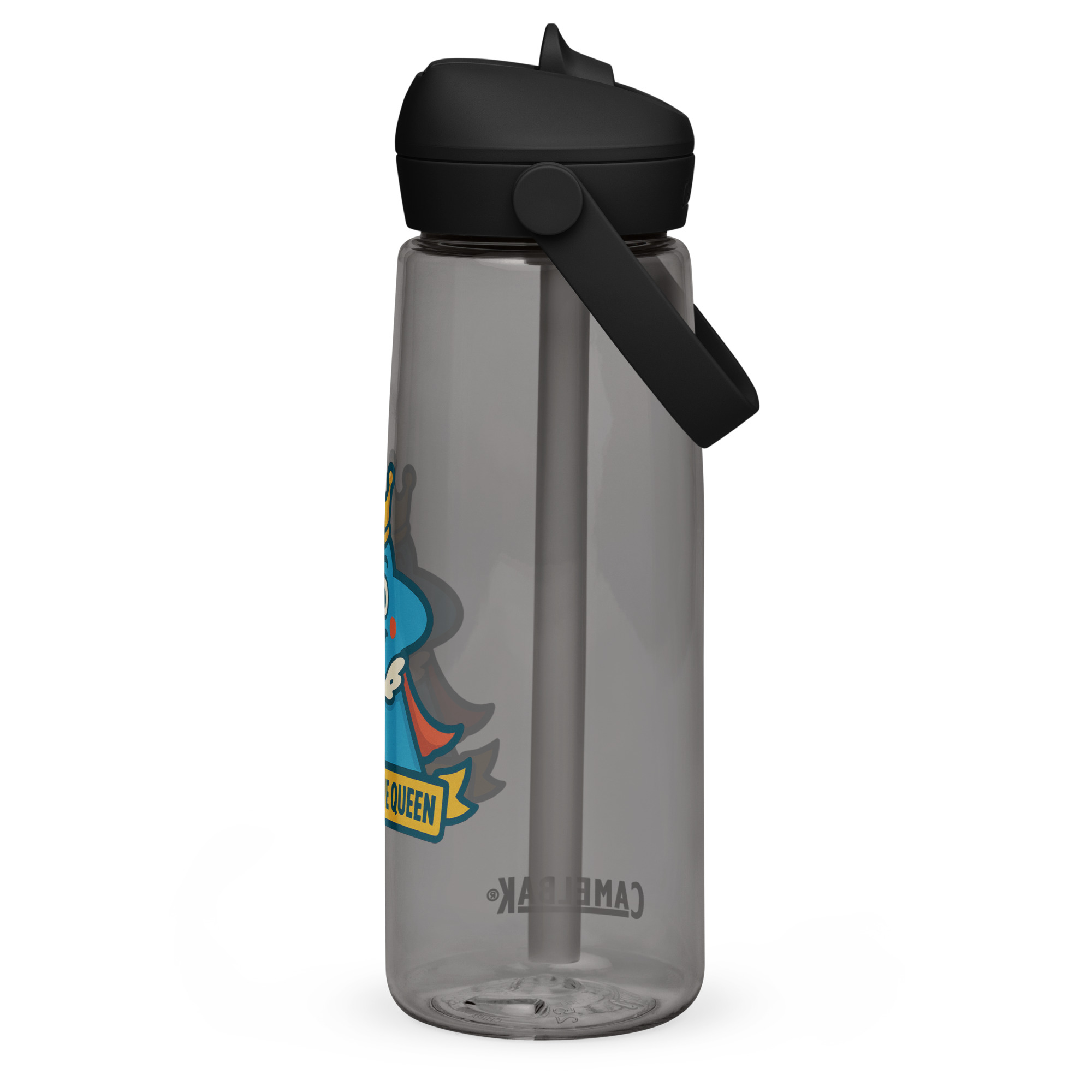 Board Game Queen – Royal Meeple Edition - Wasserflasche mit umklappbarem Trinkhalm 739ml (25oz) – Bild 11