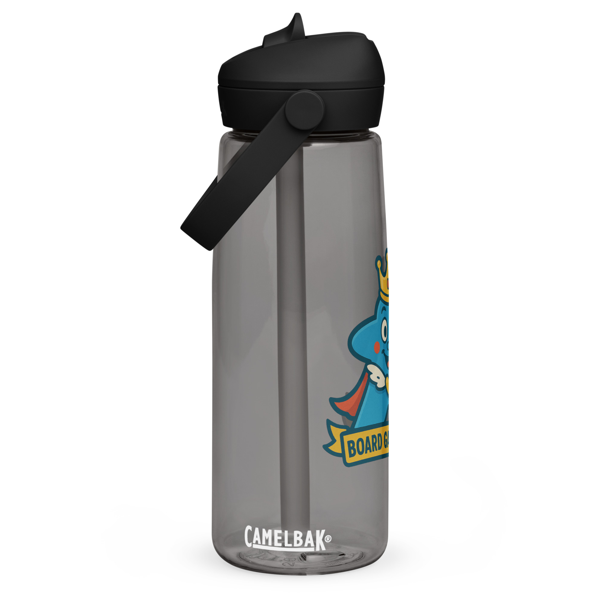 Board Game Queen – Royal Meeple Edition - Wasserflasche mit umklappbarem Trinkhalm 739ml (25oz) – Bild 10