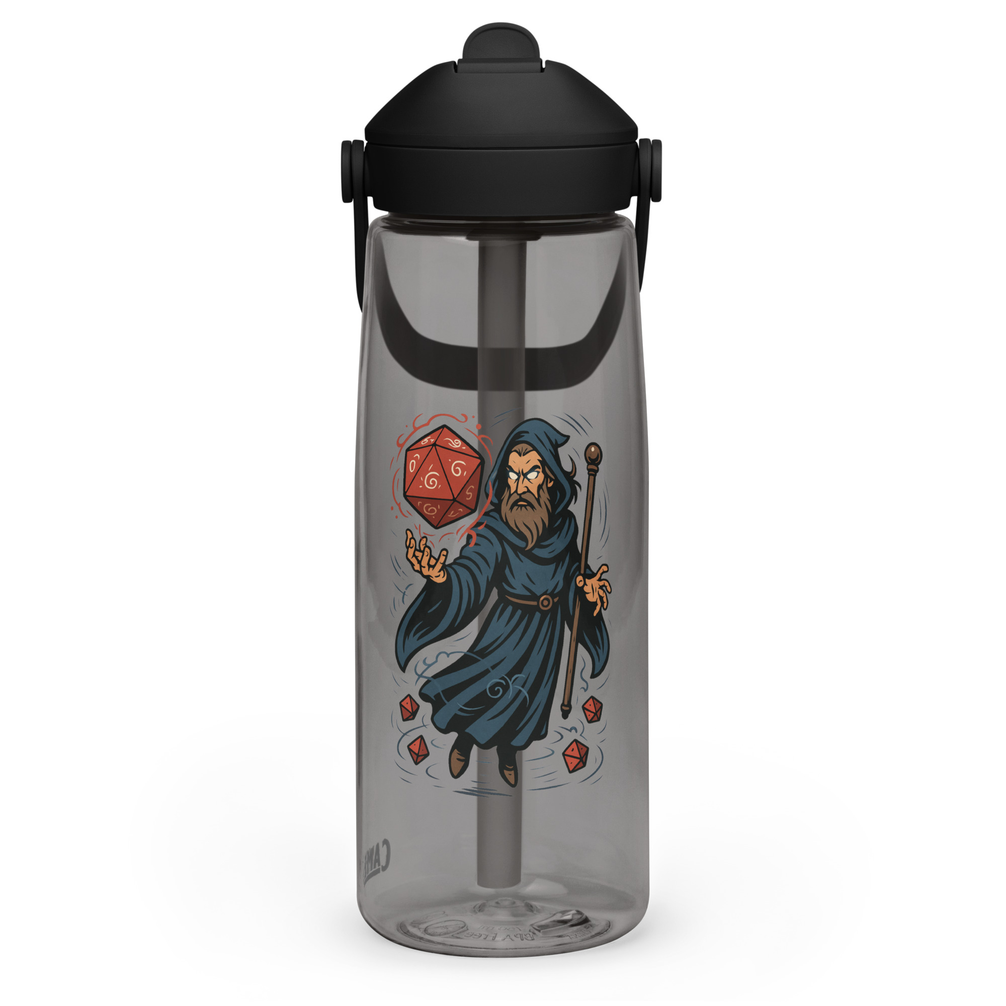 Arcane Dice Mage - Wasserflasche mit umklappbarem Trinkhalm 739ml (25oz) – Bild 12
