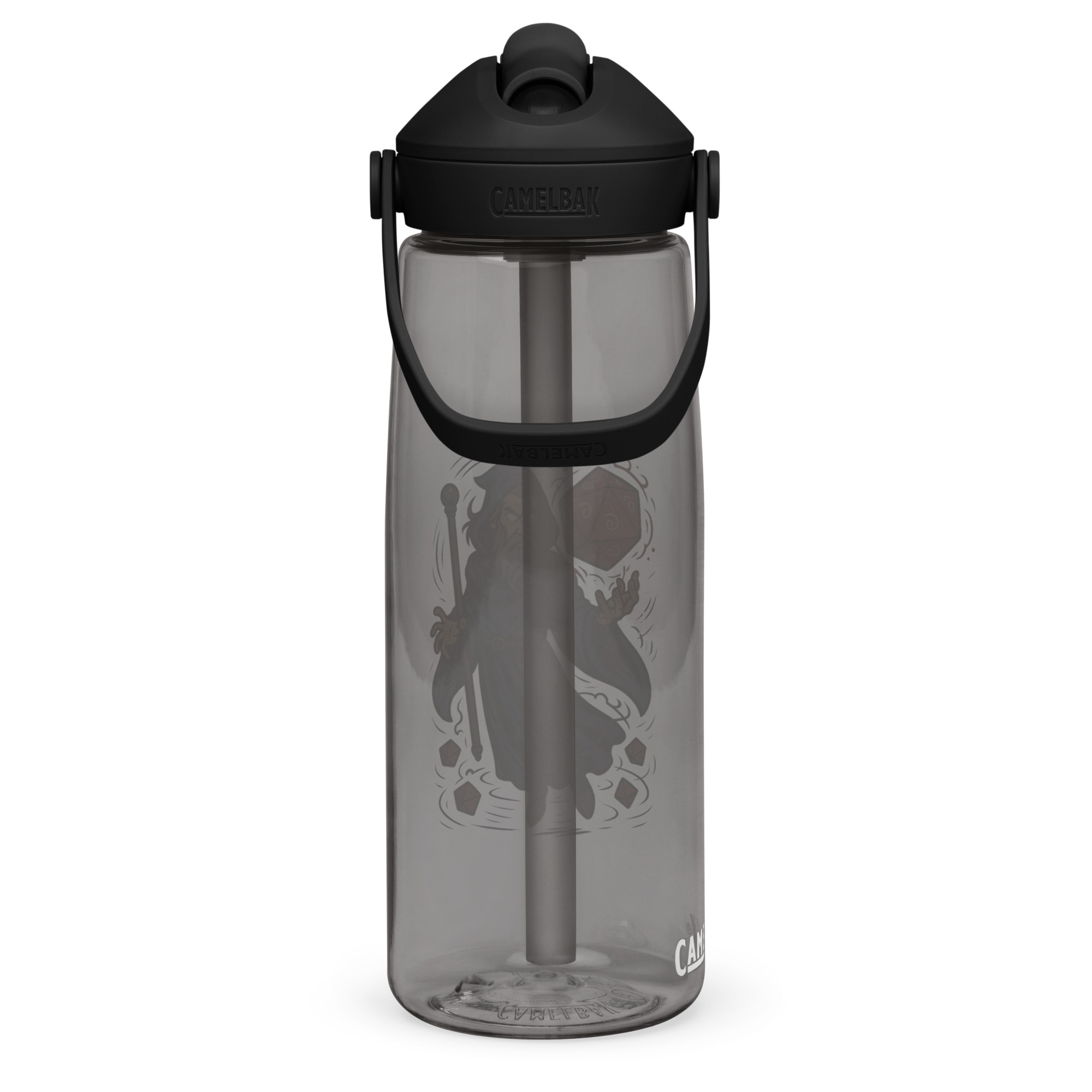Arcane Dice Mage - Wasserflasche mit umklappbarem Trinkhalm 739ml (25oz) – Bild 13