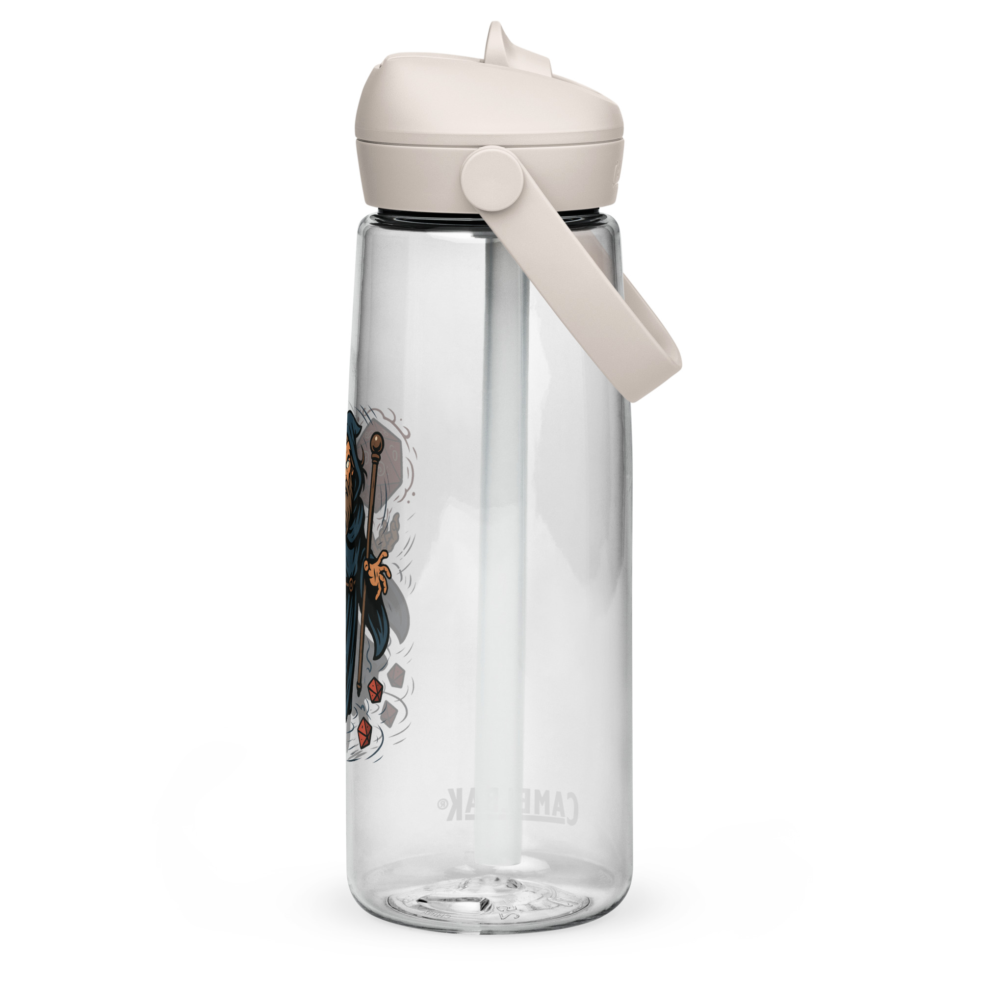 Arcane Dice Mage - Wasserflasche mit umklappbarem Trinkhalm 739ml (25oz) – Bild 15