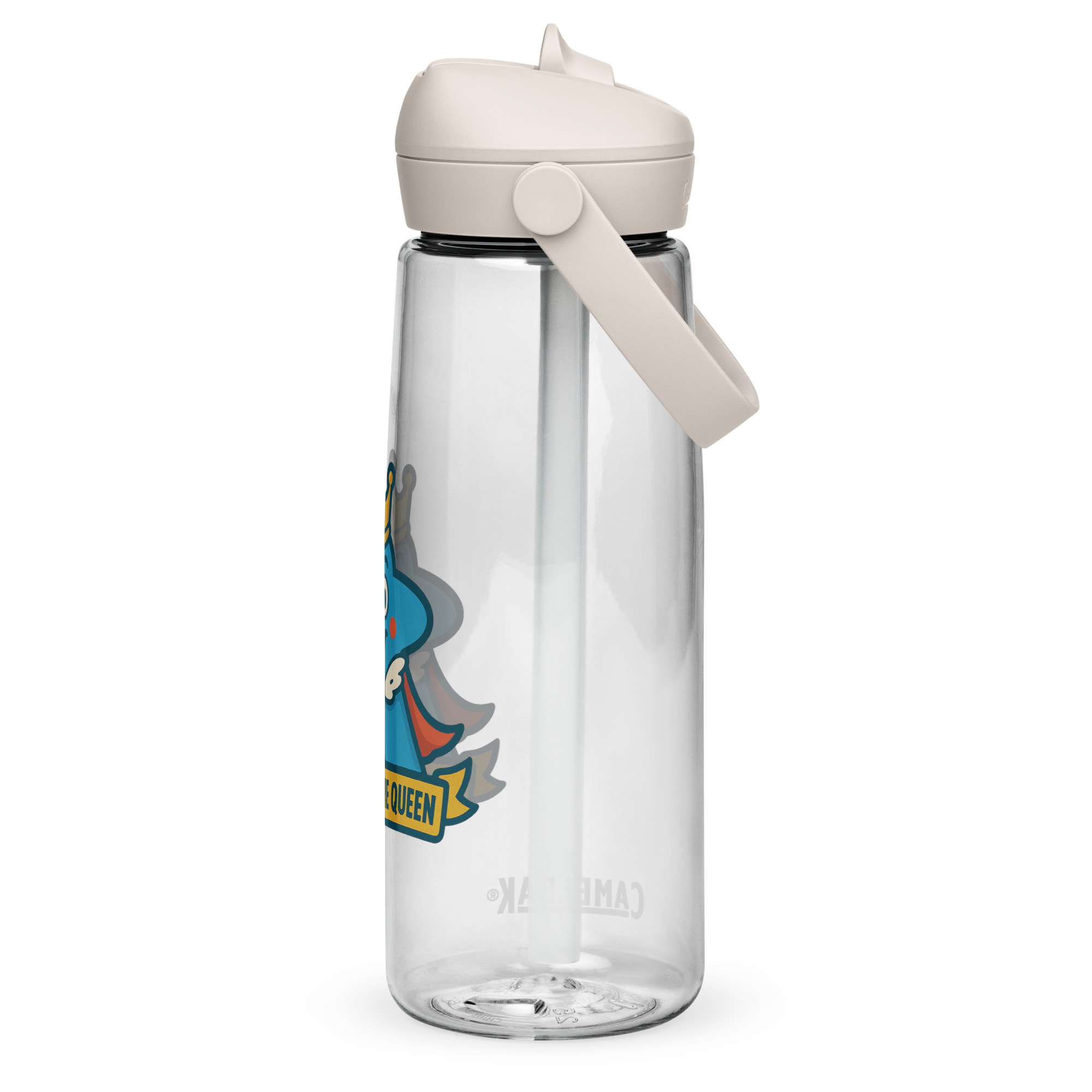 Board Game Queen – Royal Meeple Edition - Wasserflasche mit umklappbarem Trinkhalm 739ml (25oz) – Bild 15