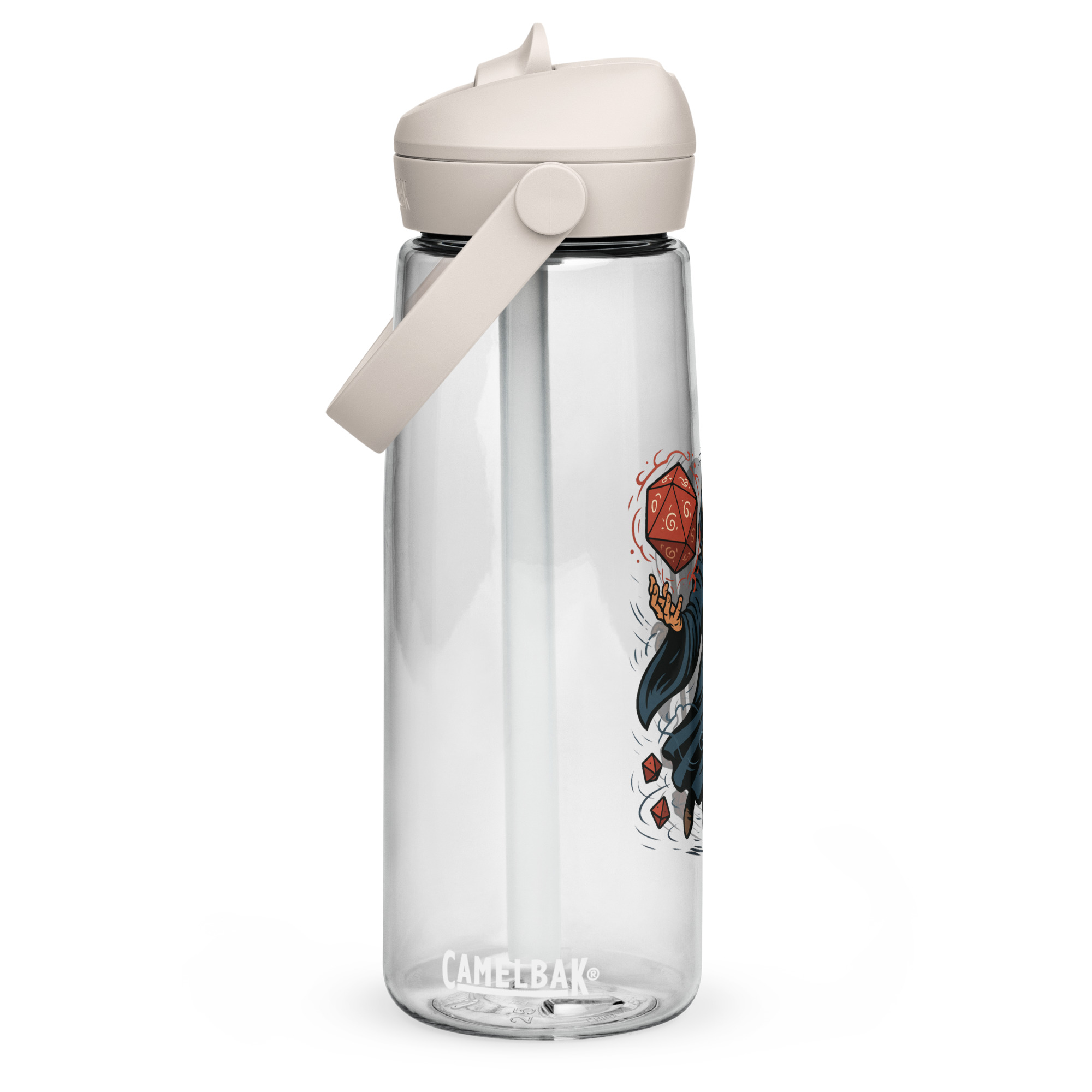 Arcane Dice Mage - Wasserflasche mit umklappbarem Trinkhalm 739ml (25oz) – Bild 14
