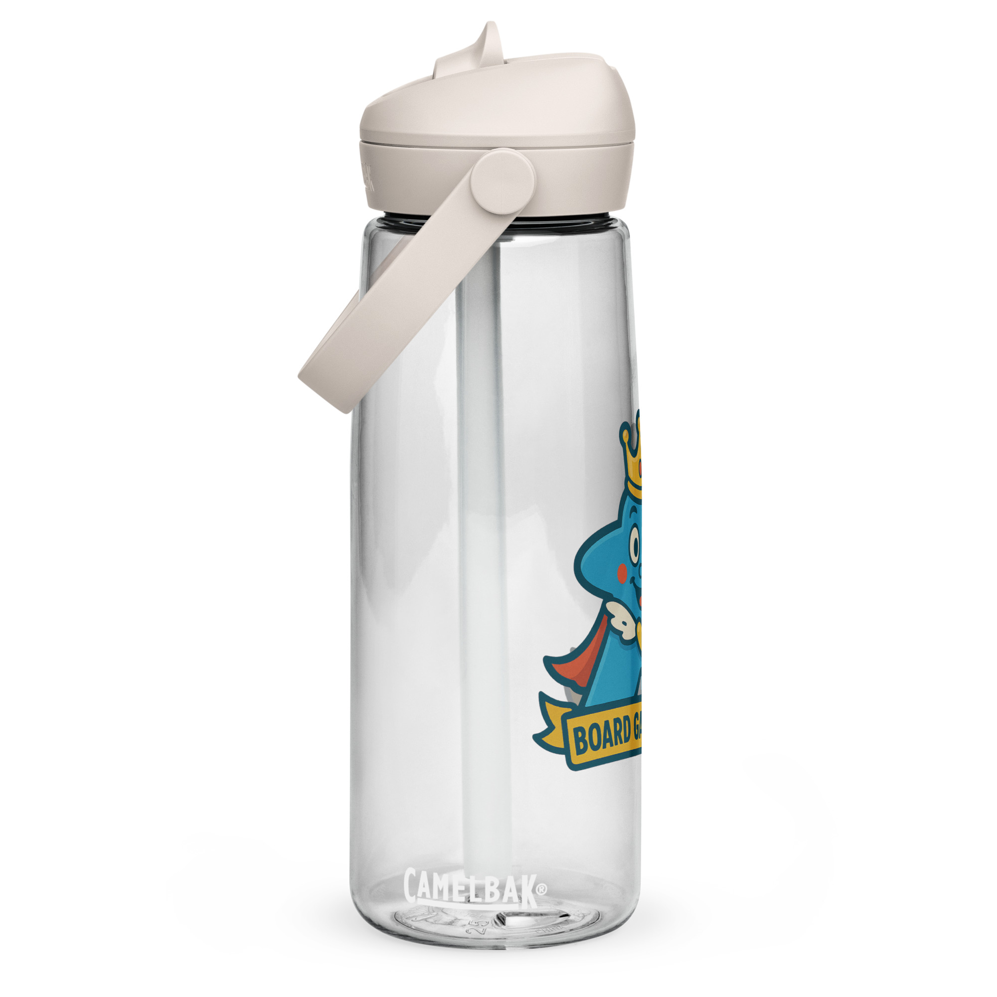 Board Game Queen – Royal Meeple Edition - Wasserflasche mit umklappbarem Trinkhalm 739ml (25oz) – Bild 14