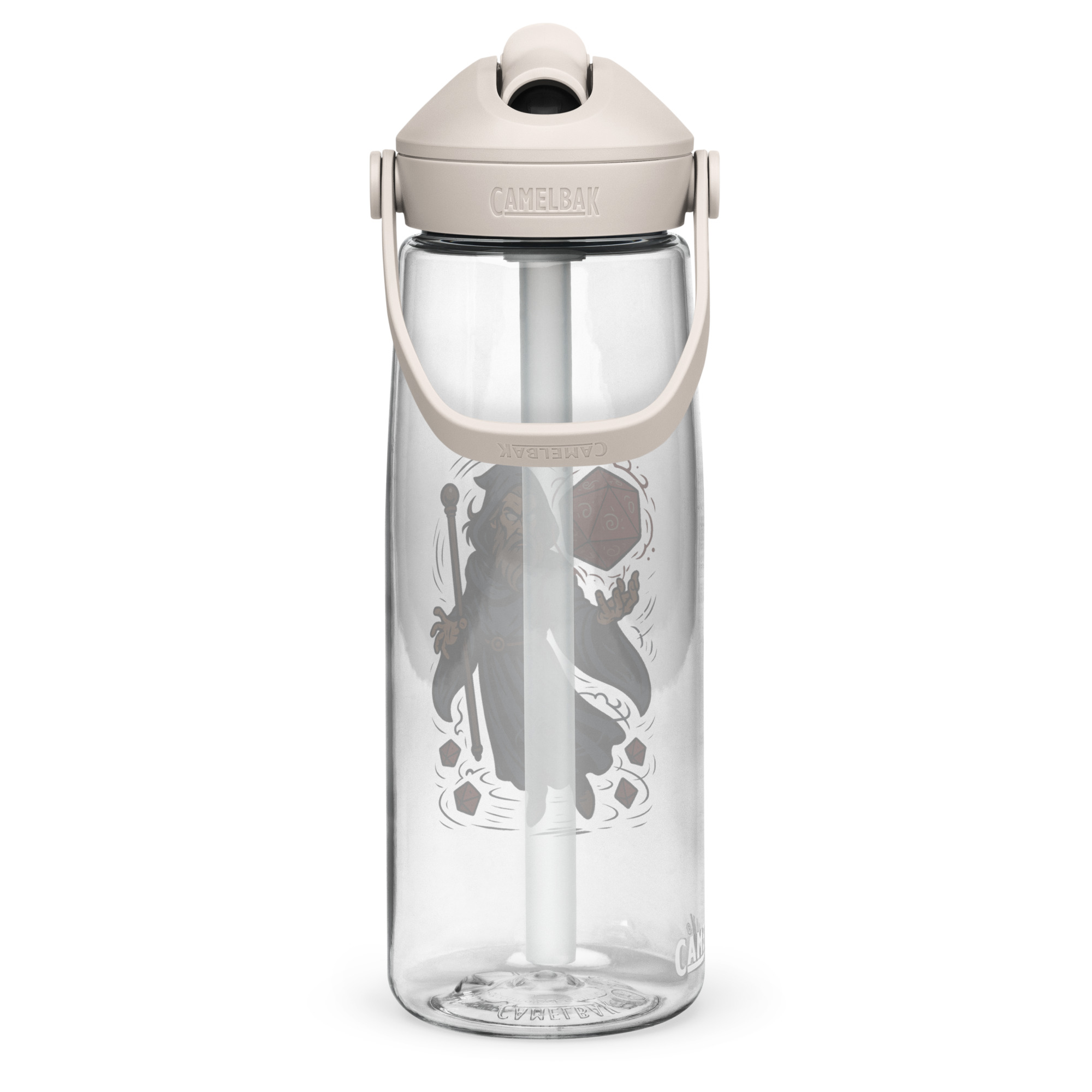 Arcane Dice Mage - Wasserflasche mit umklappbarem Trinkhalm 739ml (25oz) – Bild 16