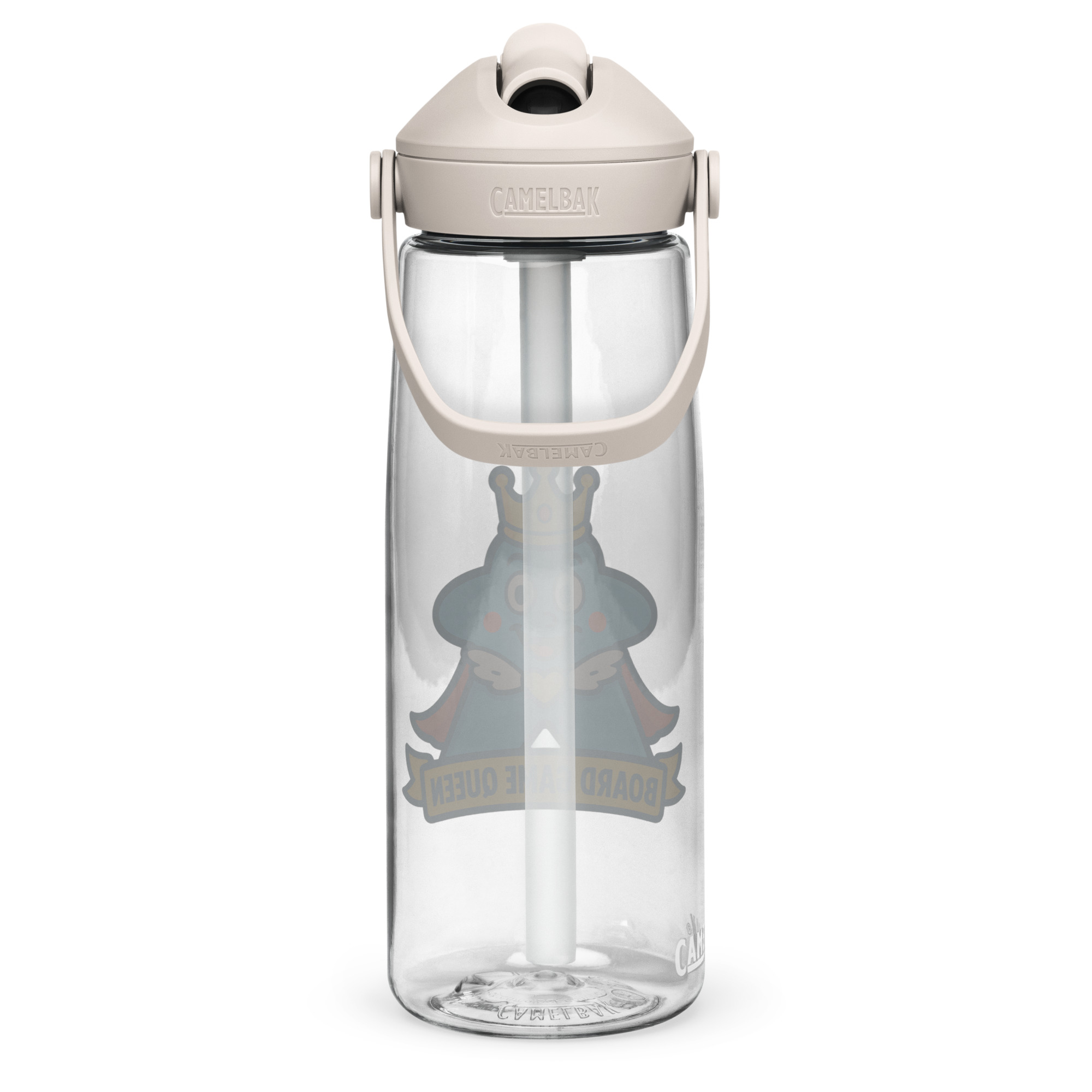 Board Game Queen – Royal Meeple Edition - Wasserflasche mit umklappbarem Trinkhalm 739ml (25oz) – Bild 16