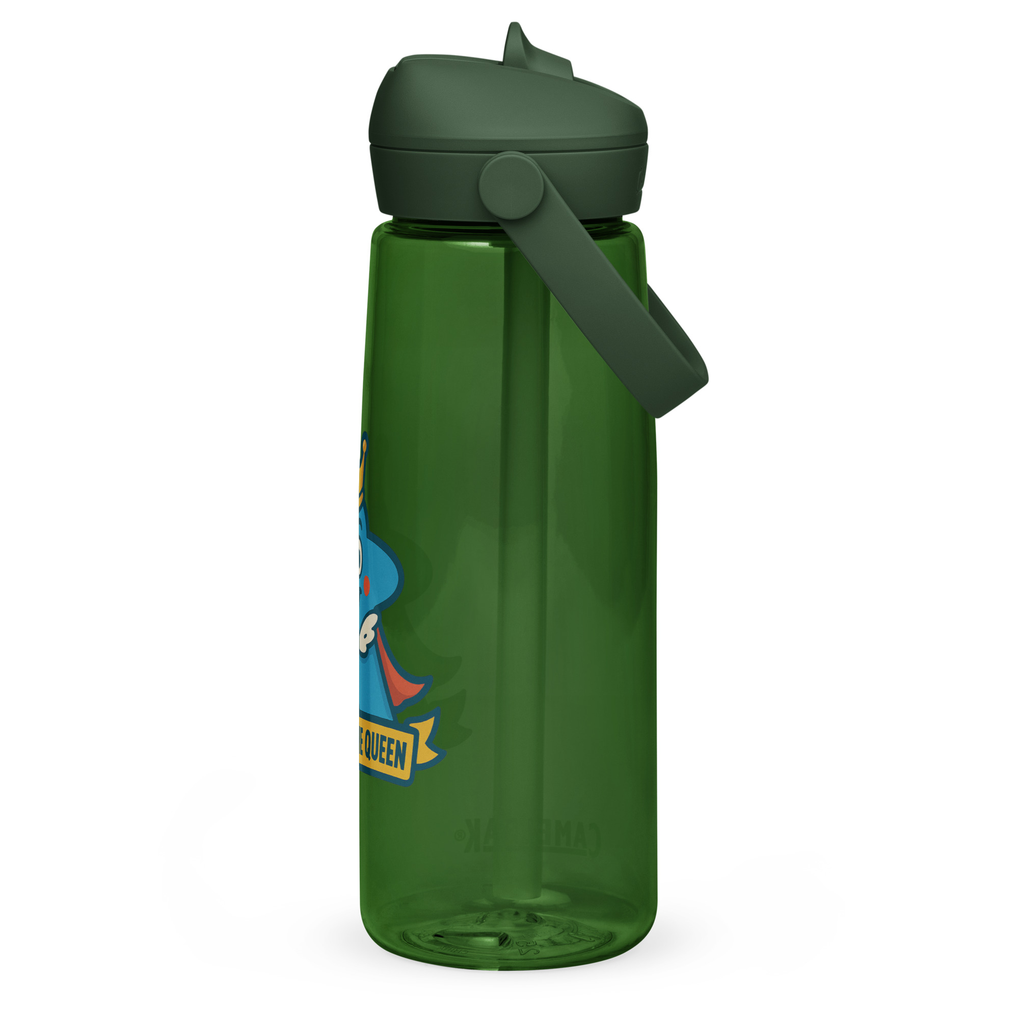 Board Game Queen – Royal Meeple Edition - Wasserflasche mit umklappbarem Trinkhalm 739ml (25oz) – Bild 3