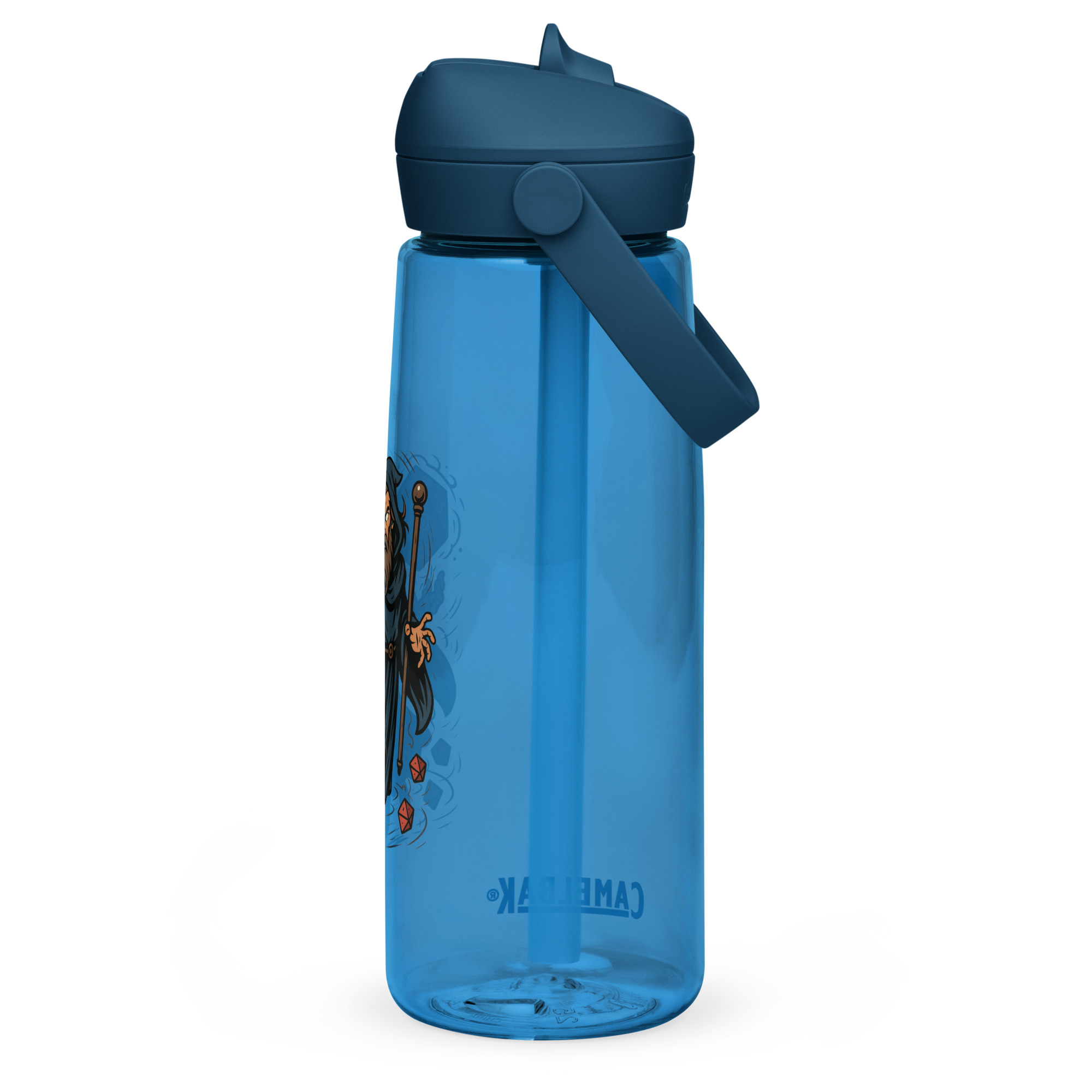 Arcane Dice Mage - Wasserflasche mit umklappbarem Trinkhalm 739ml (25oz) – Bild 8
