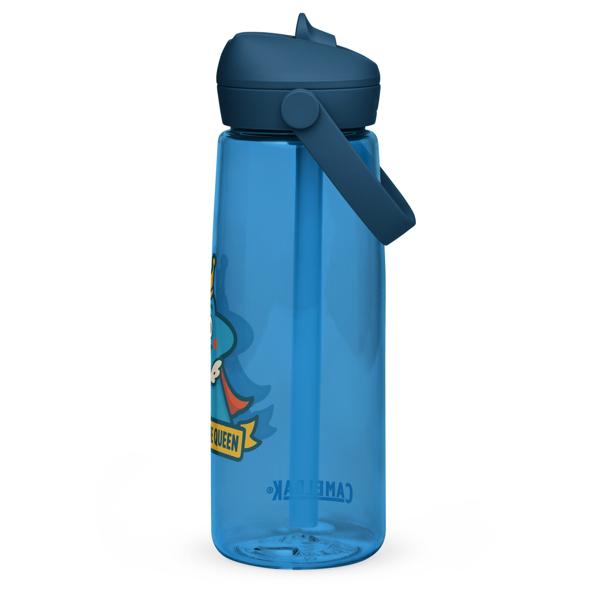 Board Game Queen – Royal Meeple Edition - Wasserflasche mit umklappbarem Trinkhalm 739ml (25oz) – Bild 7