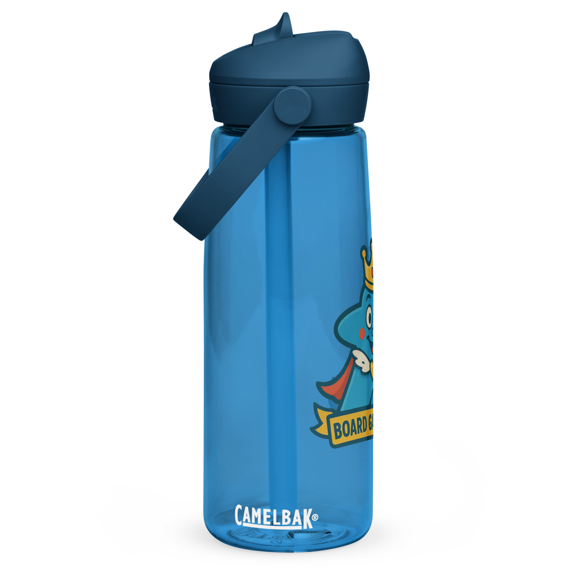 Board Game Queen – Royal Meeple Edition - Wasserflasche mit umklappbarem Trinkhalm 739ml (25oz) – Bild 6